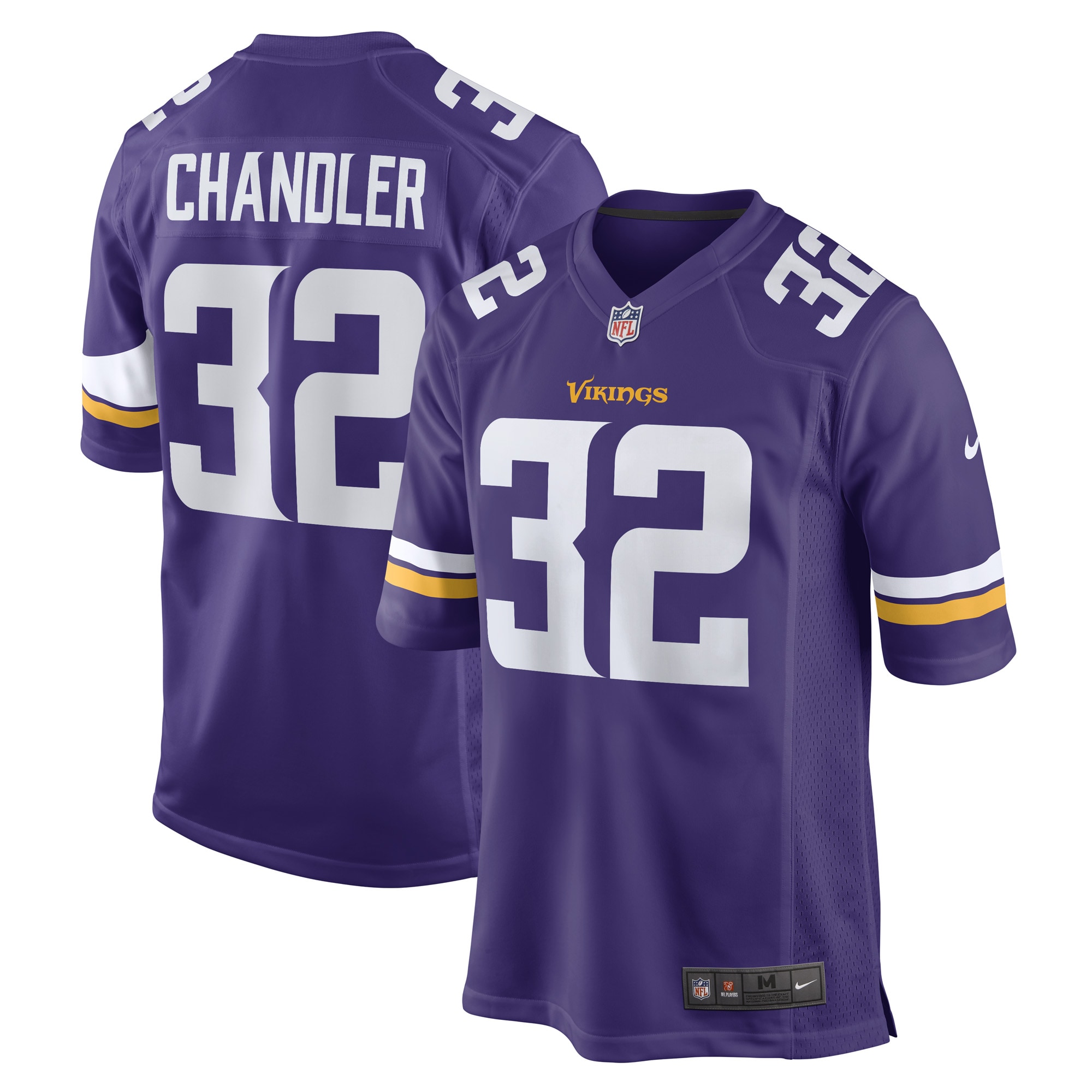 Men's Minnesota Vikings Ty Chandler Purple Game Player Jersey JS5886 nicesnker