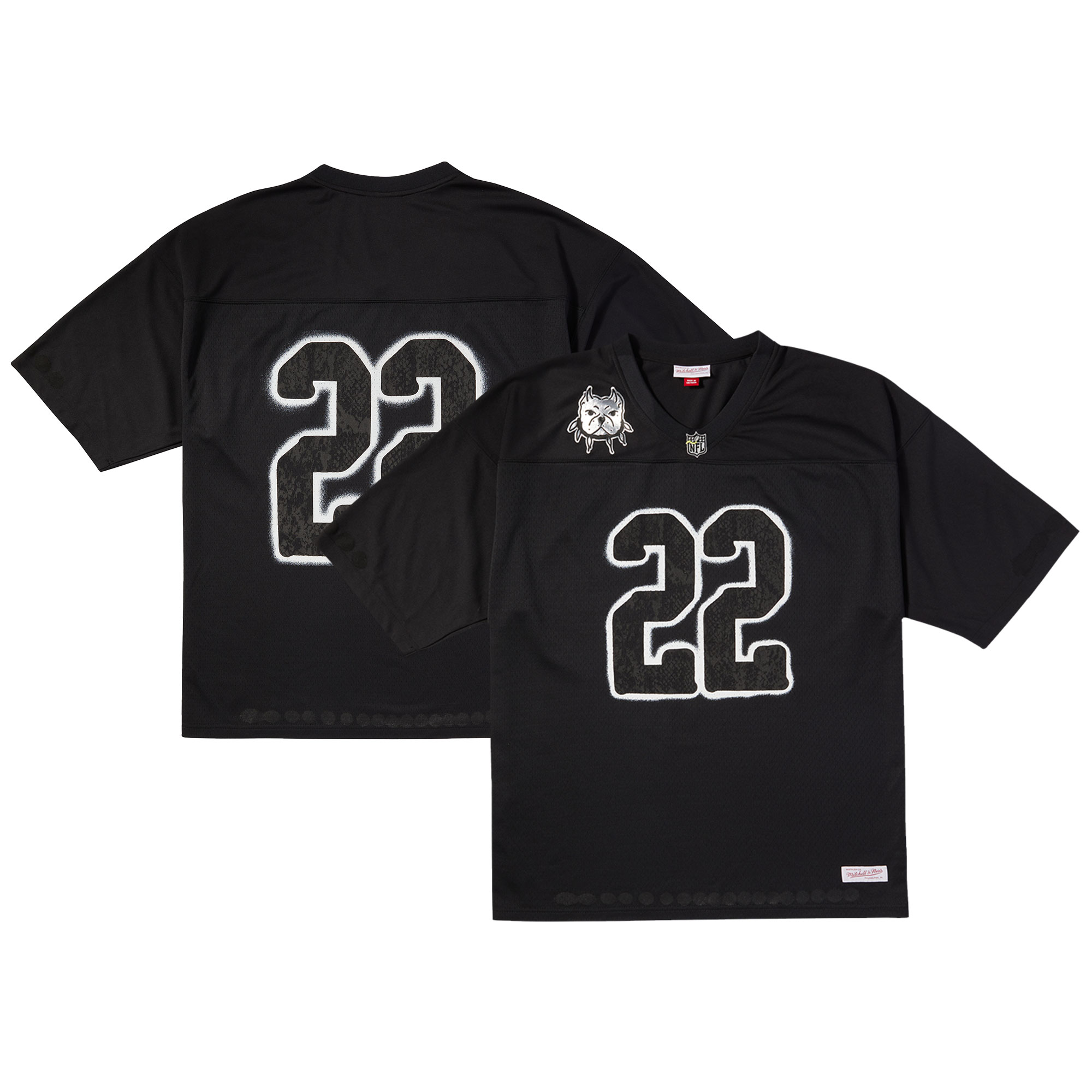 Men's Mitchell & Ness Black ?FL Por La Cultura x CHITO Limited Edition Jersey JS5563 nicesnker