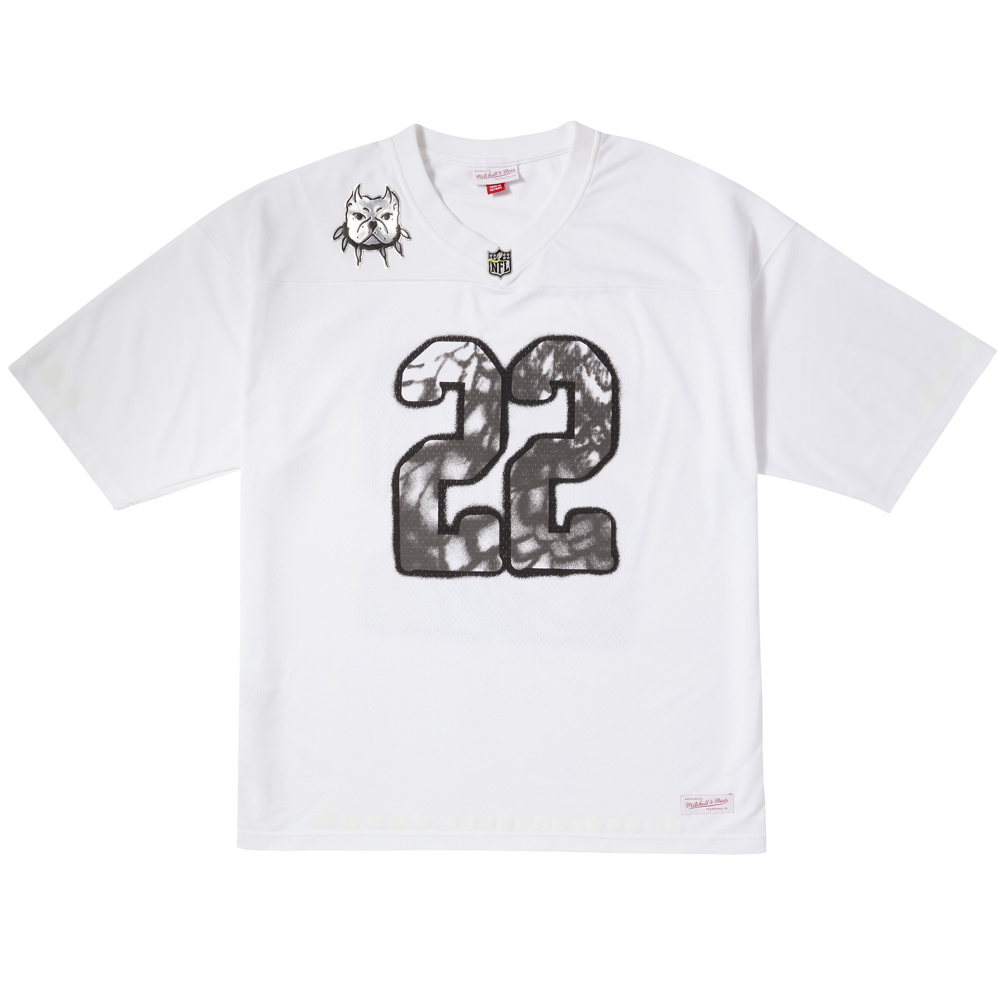 Alternative view of Men's Mitchell & Ness White ?FL Por La Cultura x CHITO Limited Edition Jersey JS9565 nicesnker