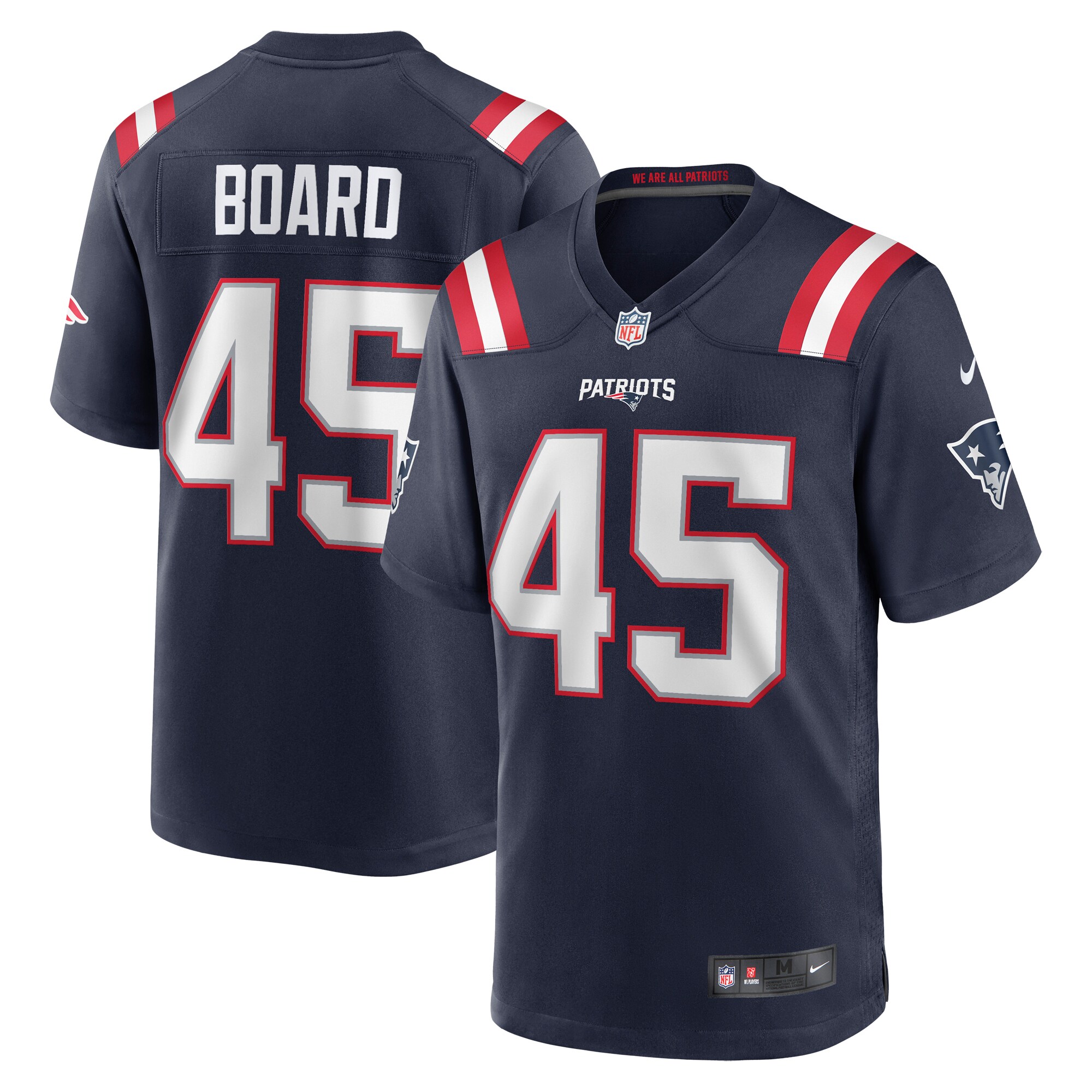 Men's New England Patriots Chris Board Navy Game Player Jersey JS9775 nicesnker