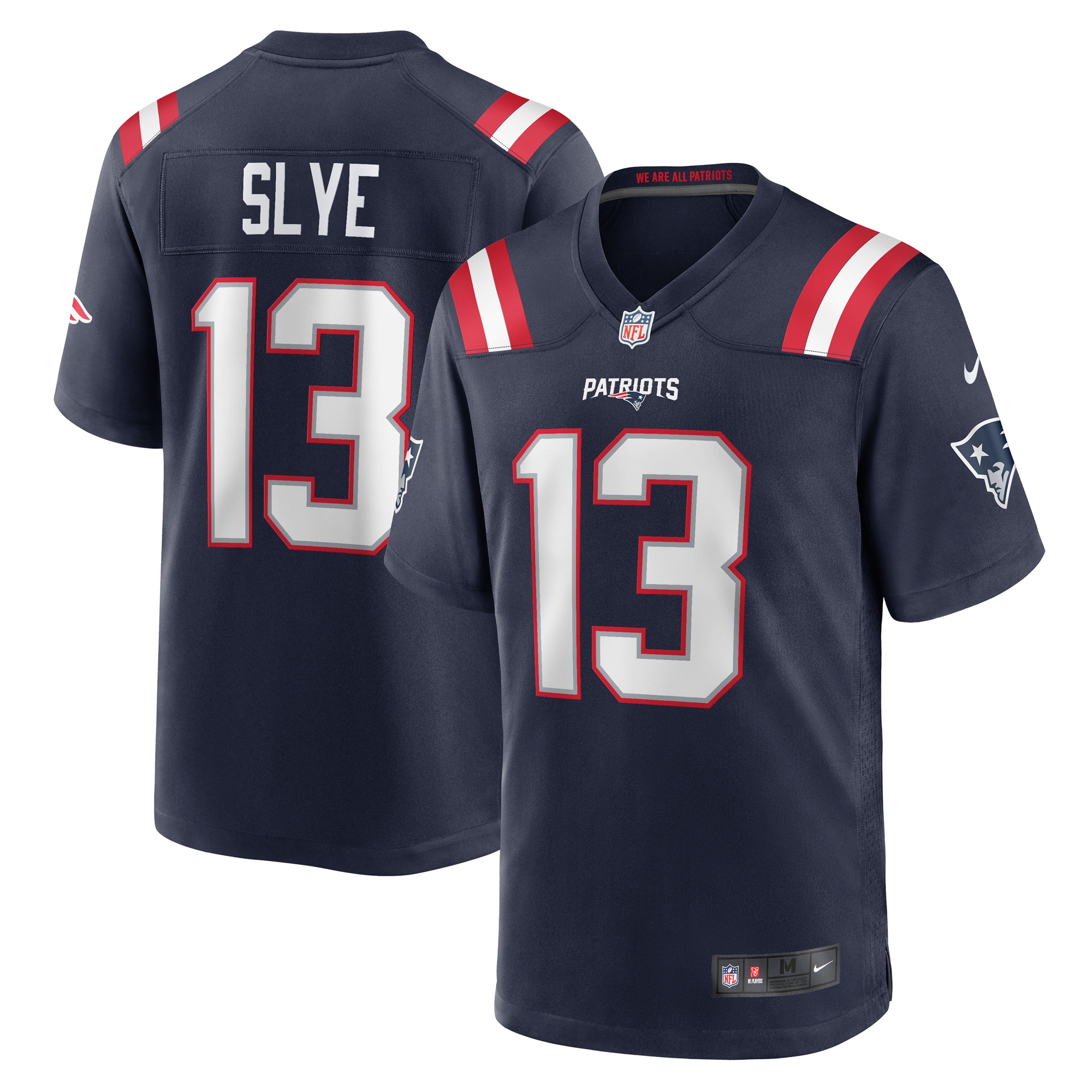 Men's New England Patriots Joey Slye Navy Game Jersey JS1921 nicesnker