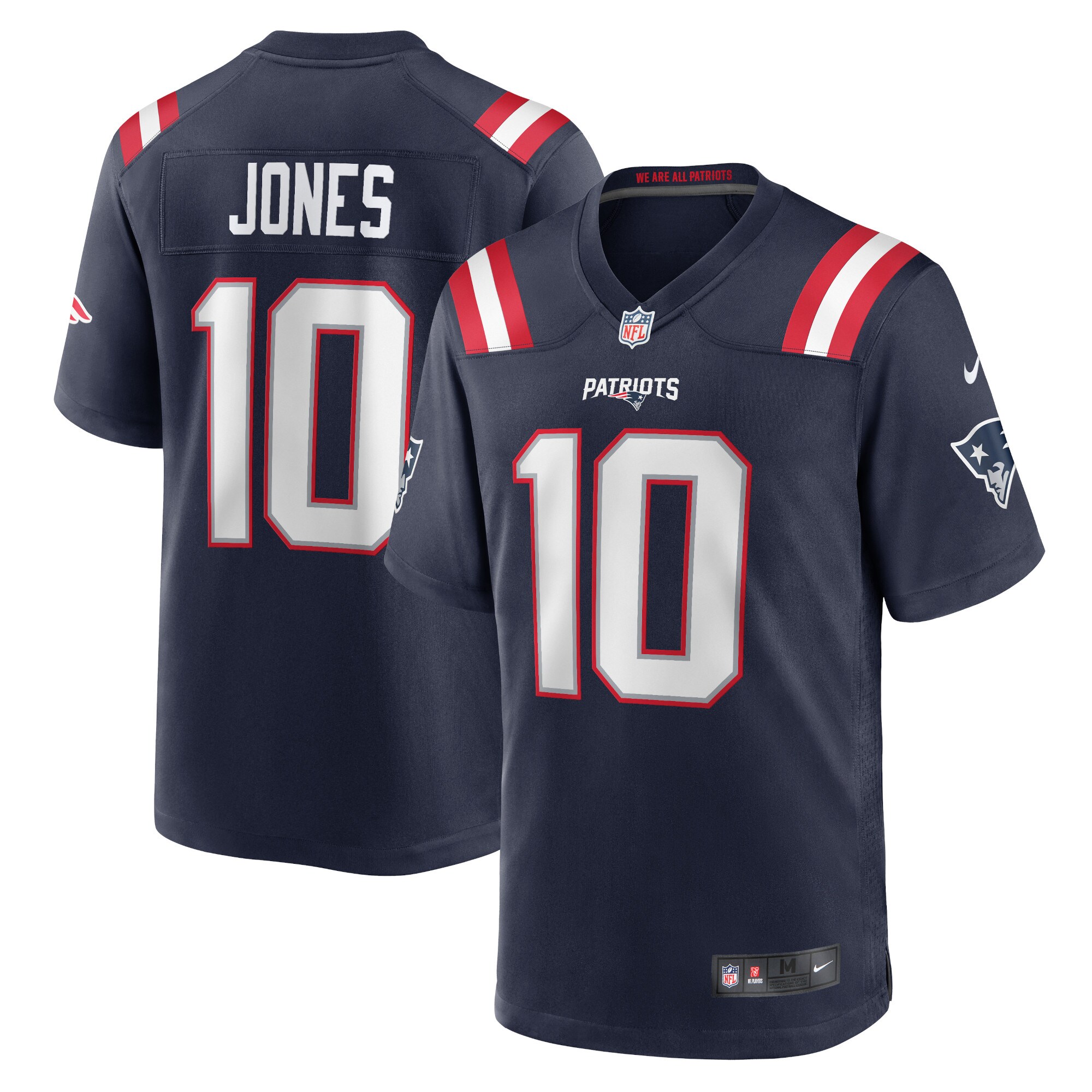 Men's New England Patriots Mac Jones Navy Game Jersey JS2639 nicesnker