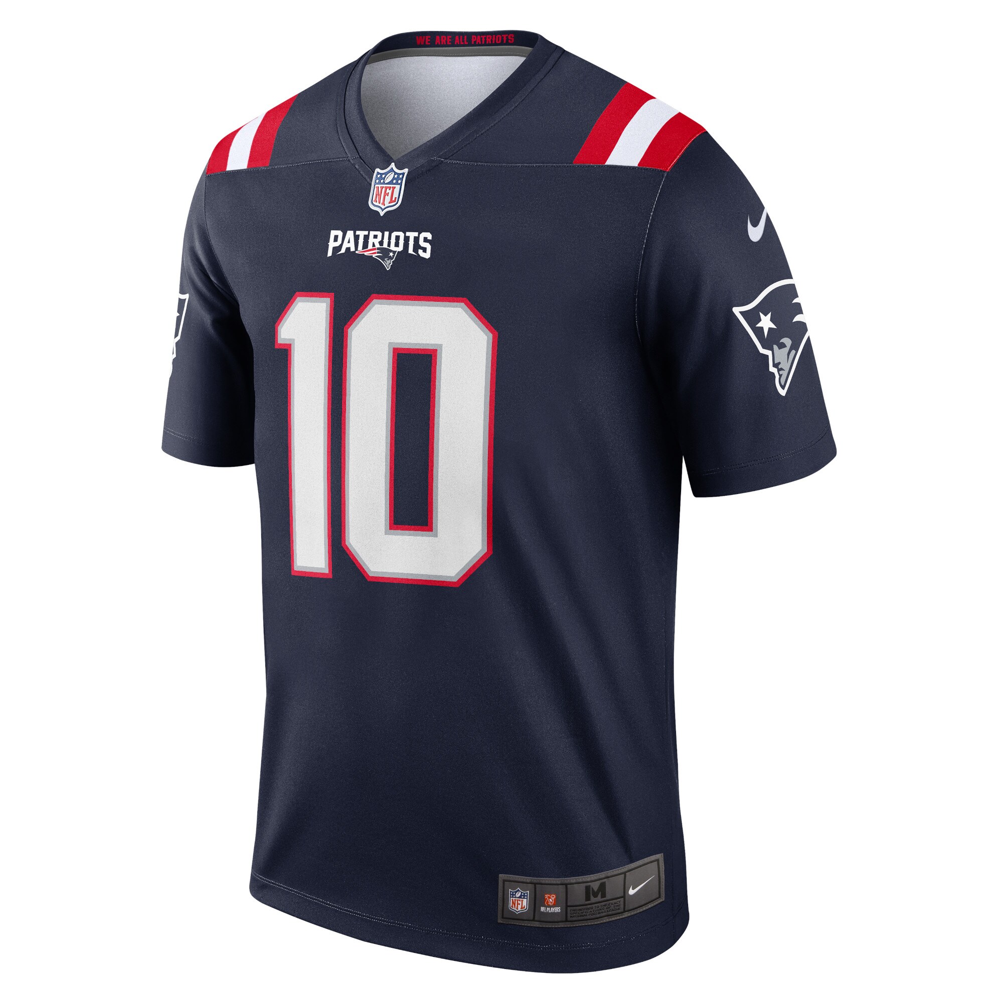 Alternative view of Men's New England Patriots Mac Jones Navy Team Legend Player Performance Top JS6929 nicesnker