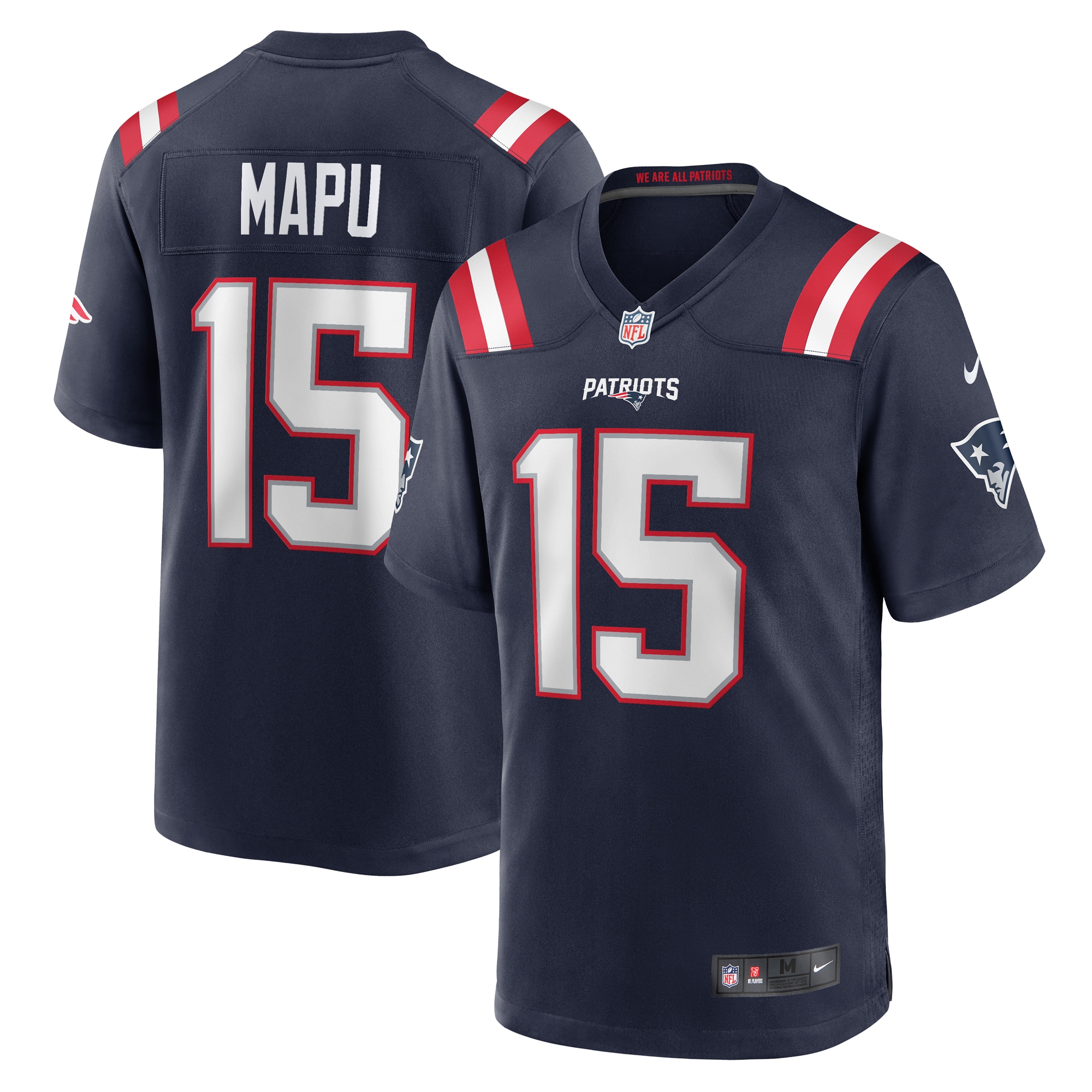 Men's New England Patriots Marte Mapu Navy Game Jersey JS7287 nicesnker