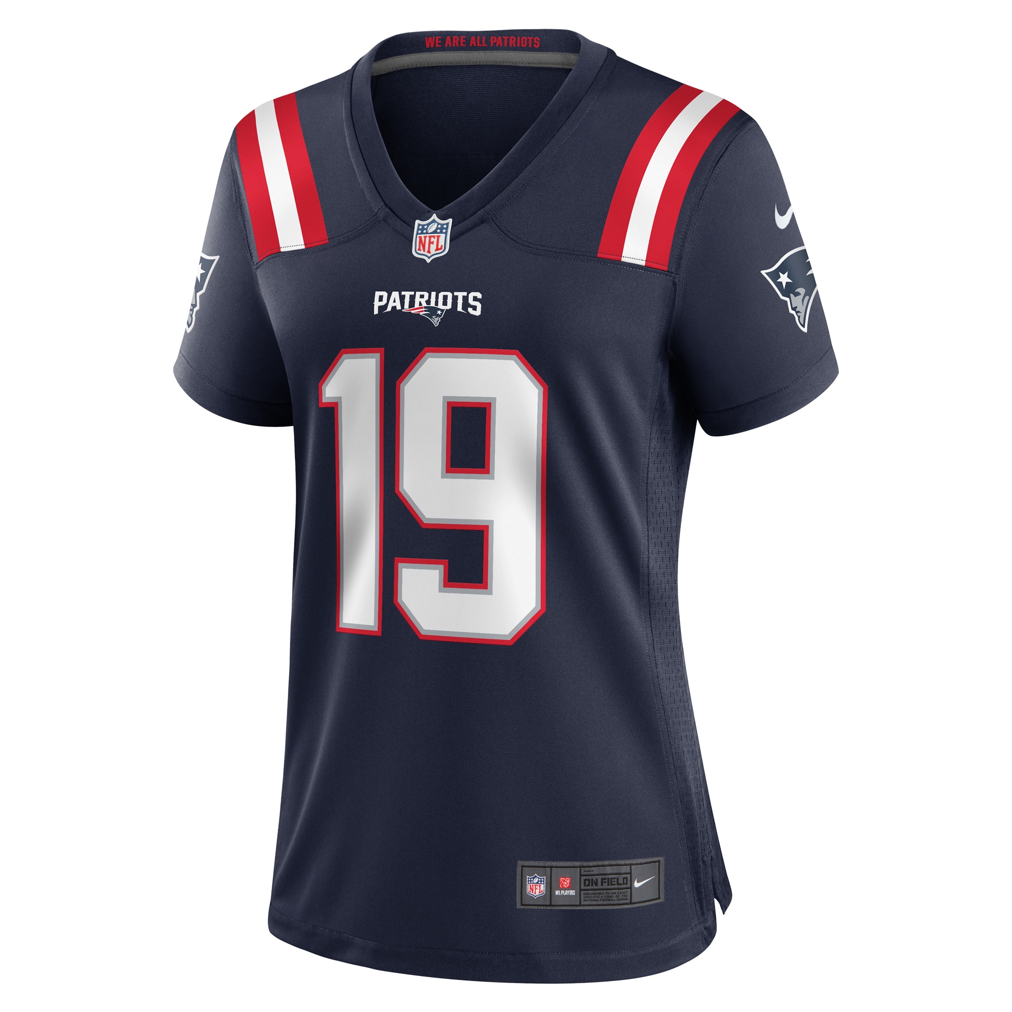 Alternative view of Men's New England Patriots Trace McSorley Navy Game Player Jersey JS4506 nicesnker