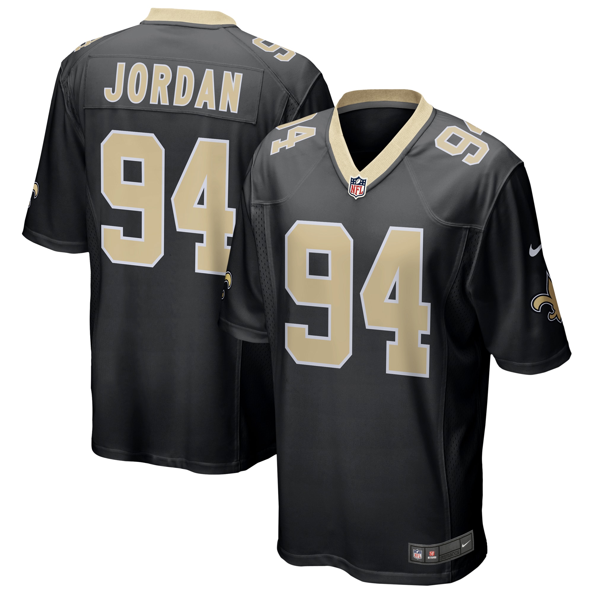 Men's New Orleans Saints Cameron Black Game Jersey JS6876 nicesnker