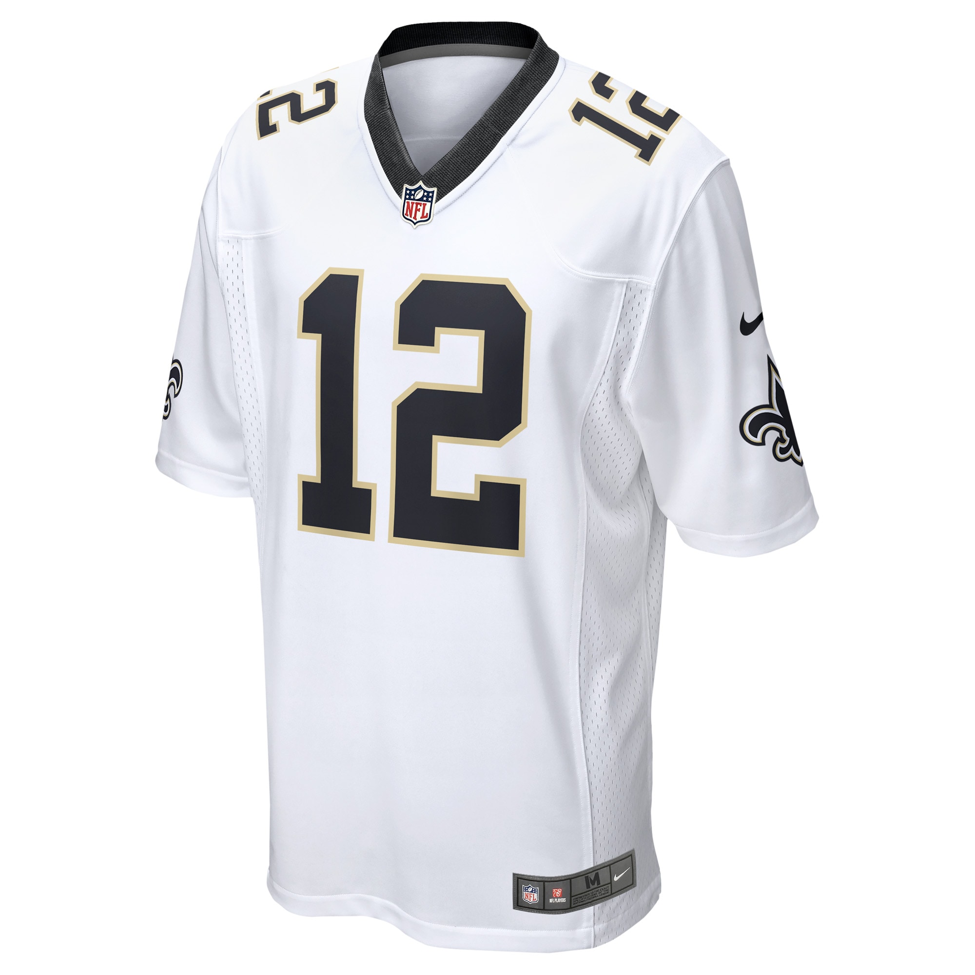 Alternative view of Men's New Orleans Saints Chris Olave White Game Player Jersey JS8096 nicesnker