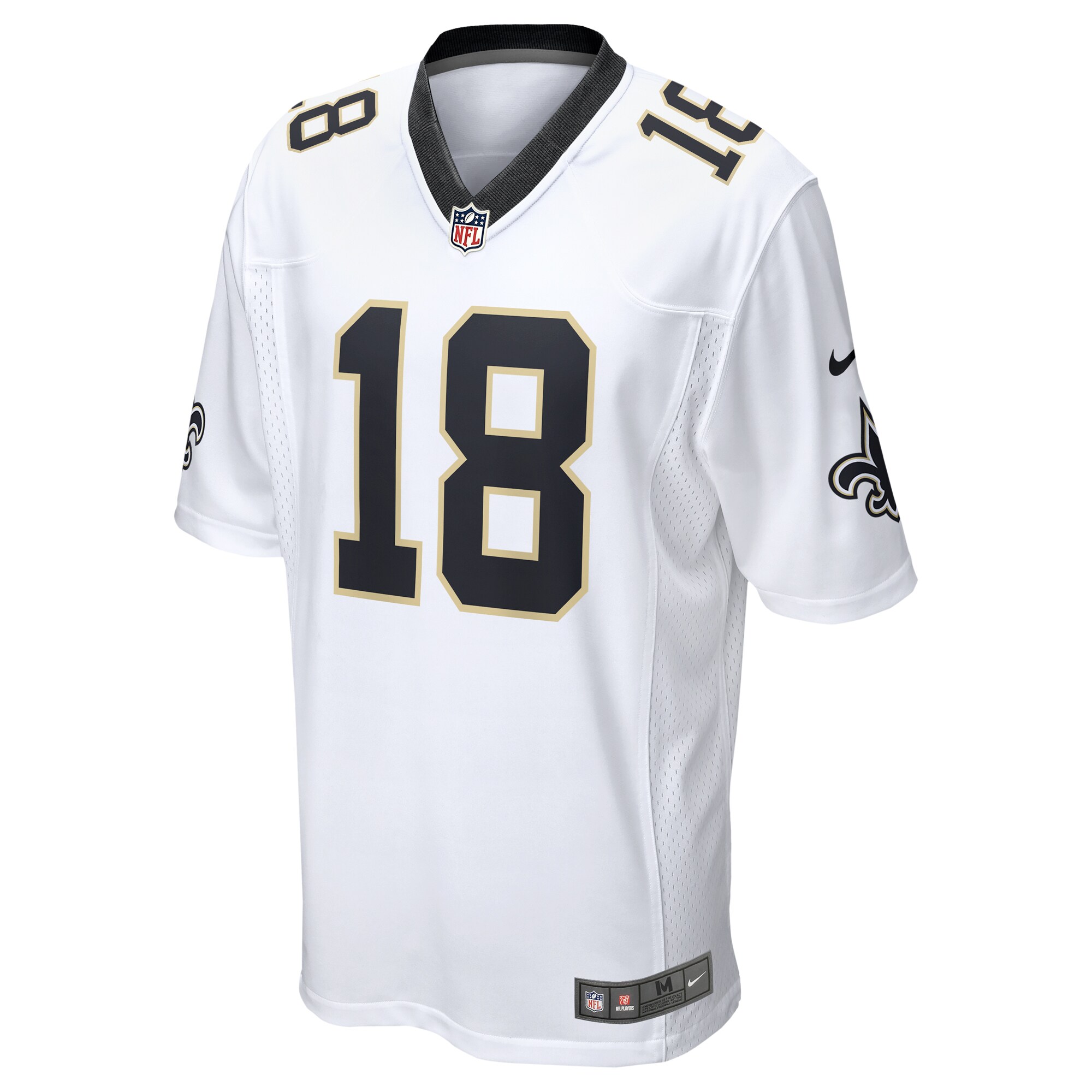 Alternative view of Men's New Orleans Saints Spencer Rattler White Game Player Jersey JS6078 nicesnker