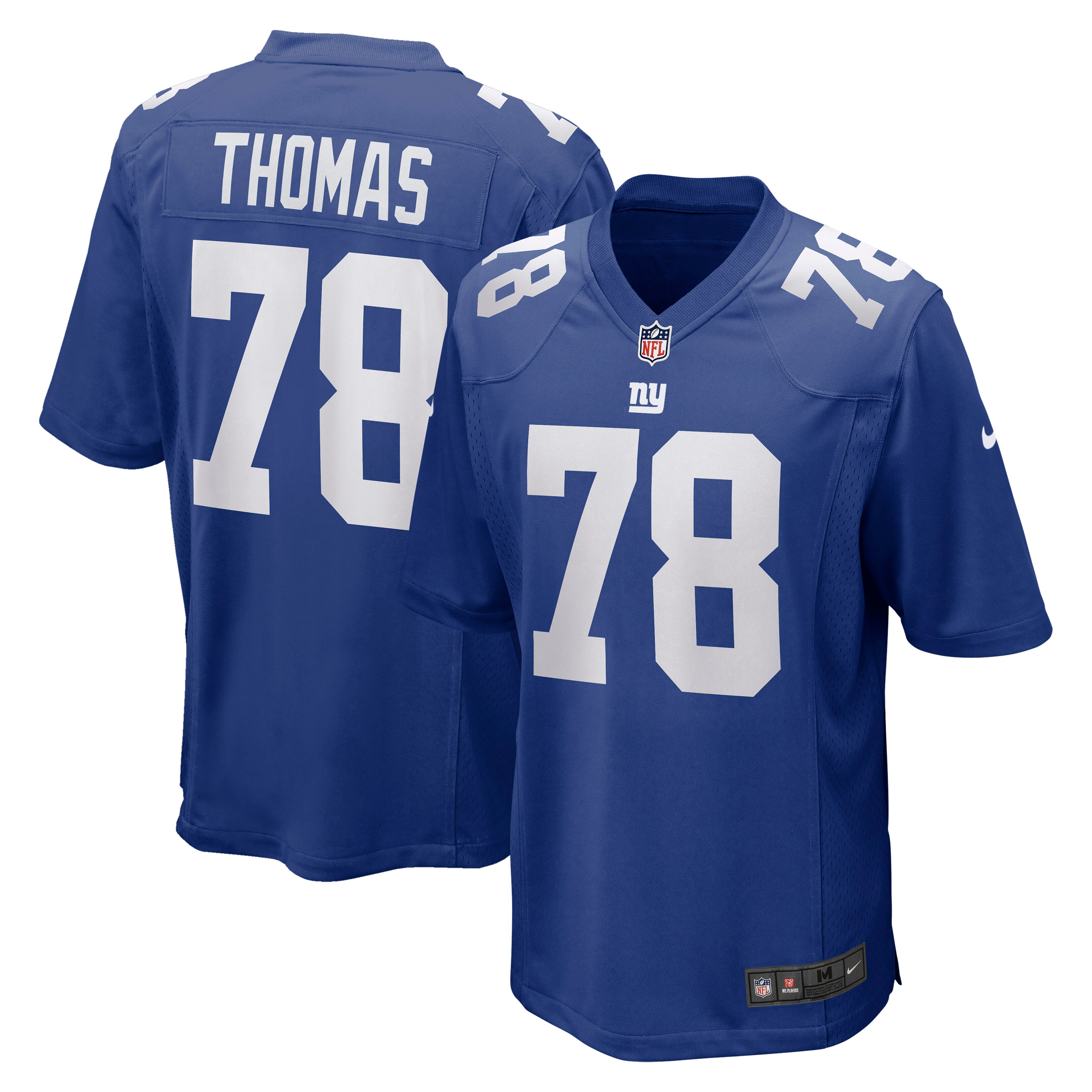 Men's New York Giants Andrew Thomas Royal Player Game Jersey JS9142 nicesnker