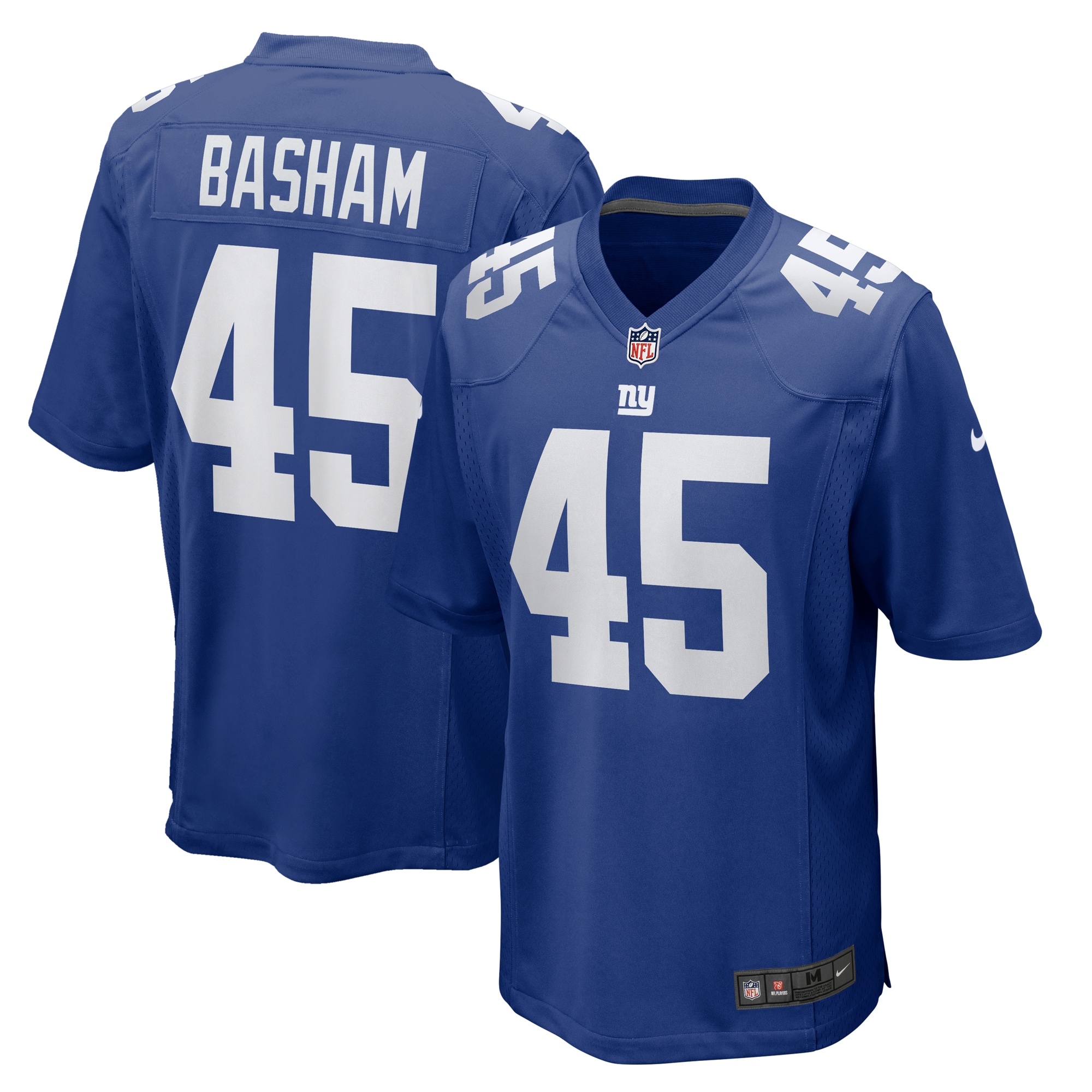 Men's New York Giants Boogie Basham Royal Game Jersey JS6079 nicesnker