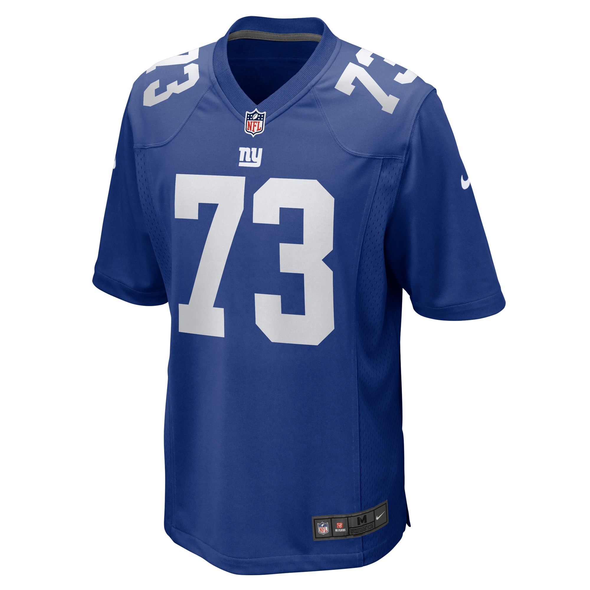 Alternative view of Men's New York Giants Evan Neal Royal Player Game Jersey JS3005 nicesnker