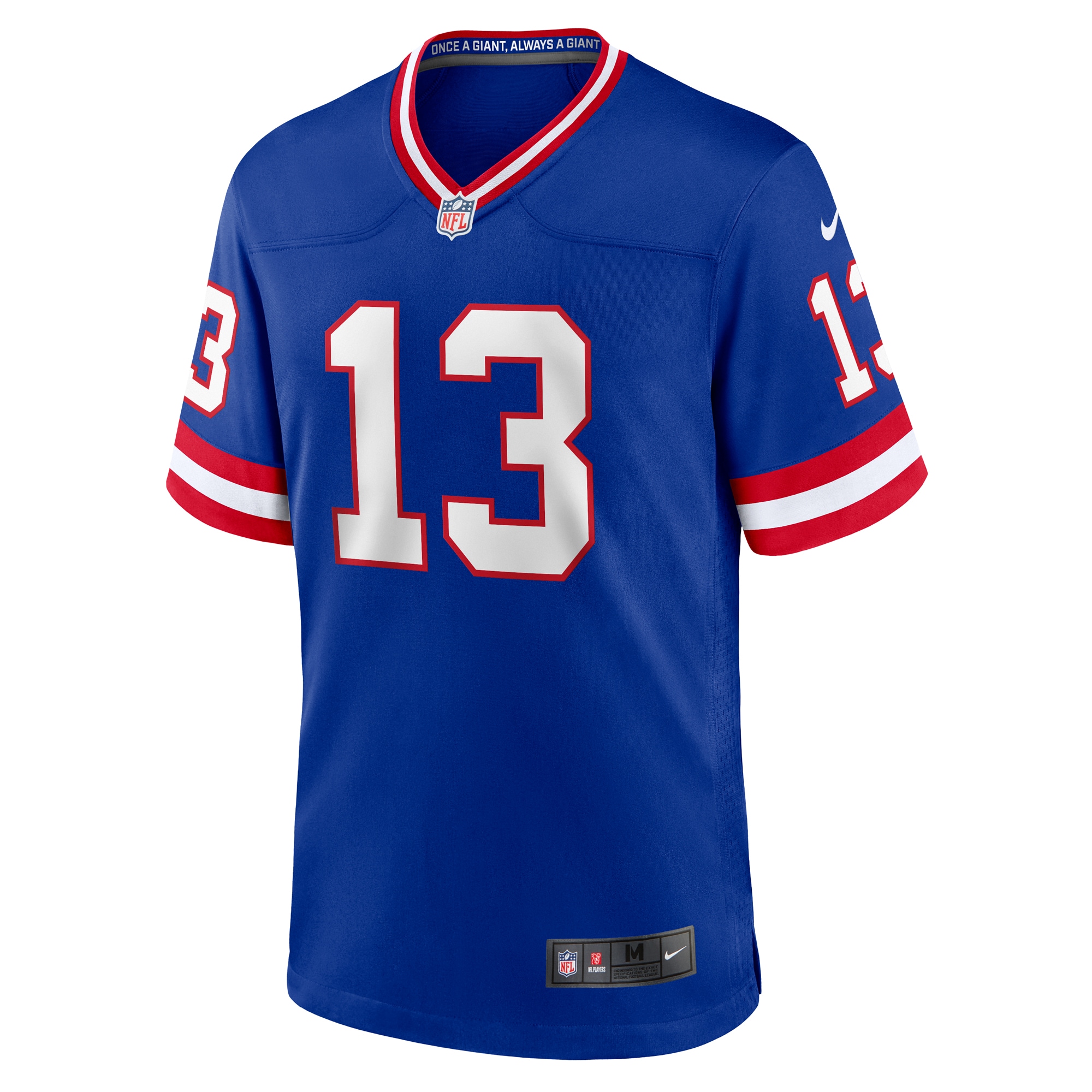 Alternative view of Men's New York Giants Jalin Hyatt Royal Team Game Jersey JS8154 nicesnker
