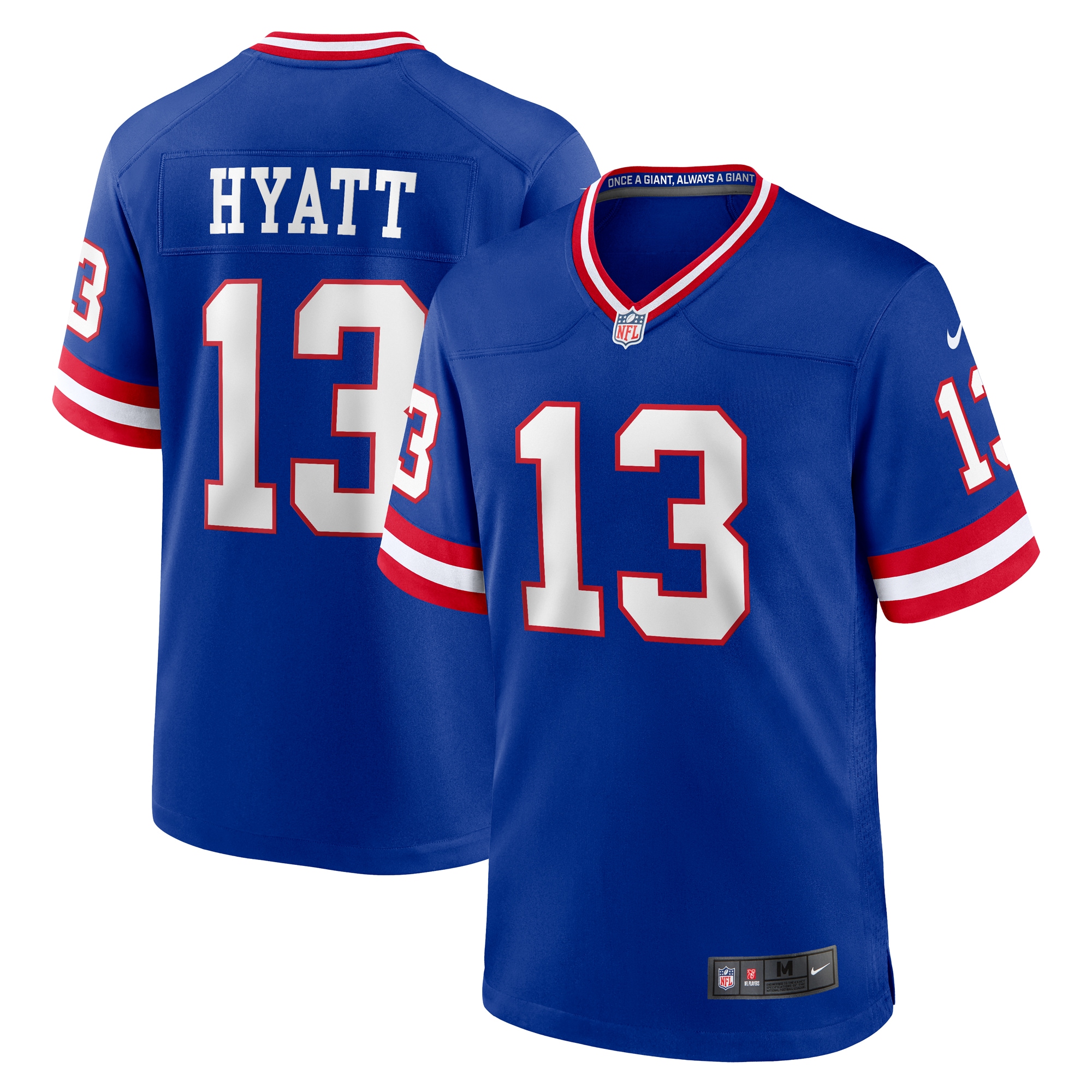 Men's New York Giants Jalin Hyatt Royal Team Game Jersey JS8154 nicesnker