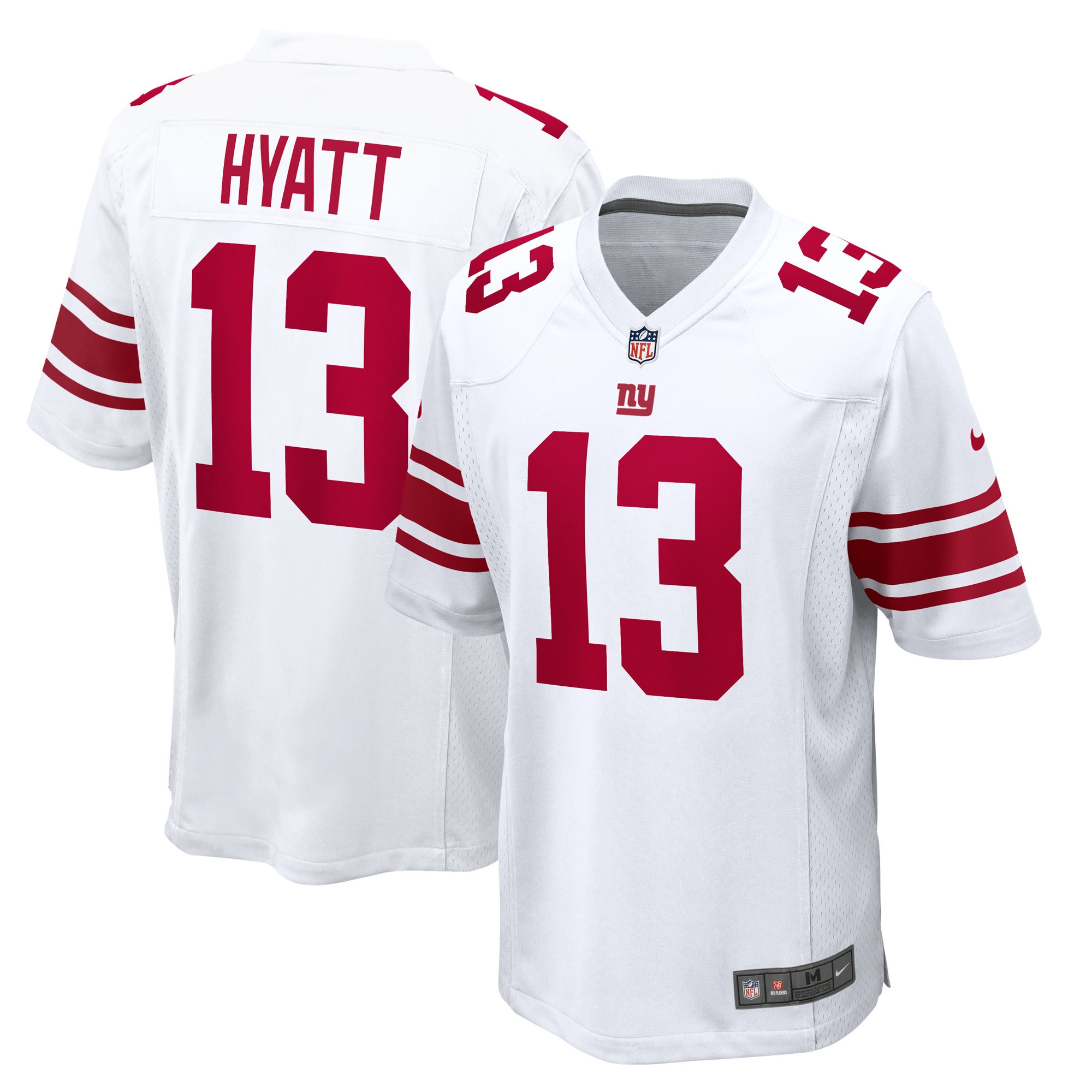 Men's New York Giants Jalin Hyatt White Game Jersey JS6560 nicesnker