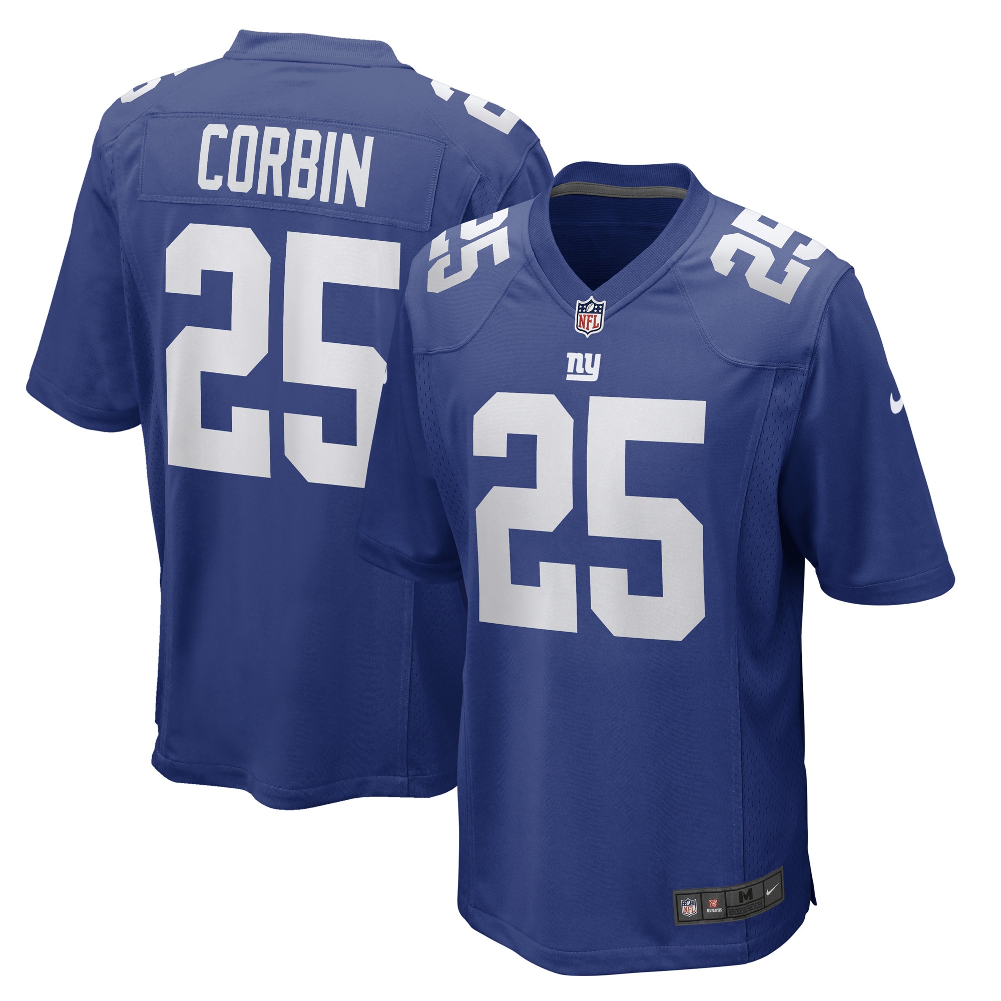 Men's New York Giants Jashaun Corbin Royal Game Player Jersey JS4631 nicesnker