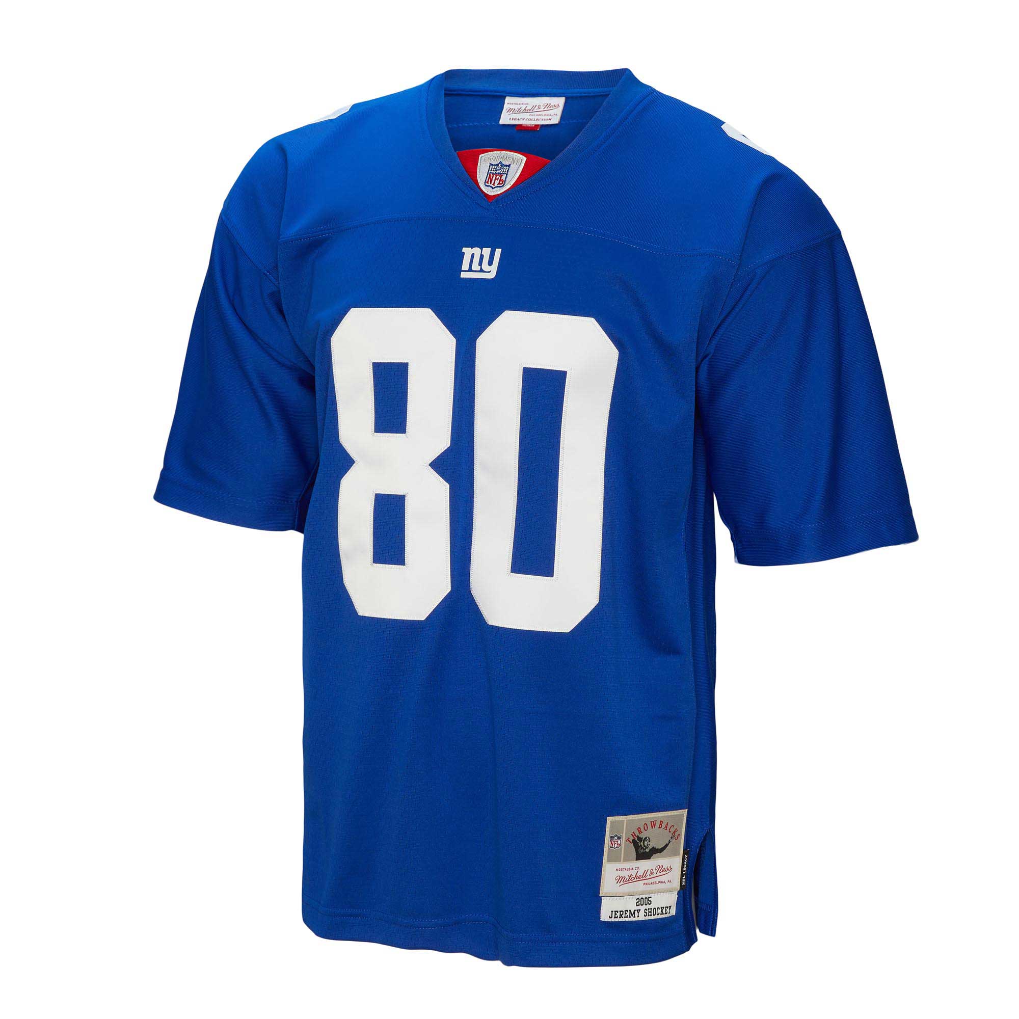 Alternative view of Men's New York Giants Jeremy Shockey Mitchell & Ness Royal Legacy Jersey JS1882 nicesnker