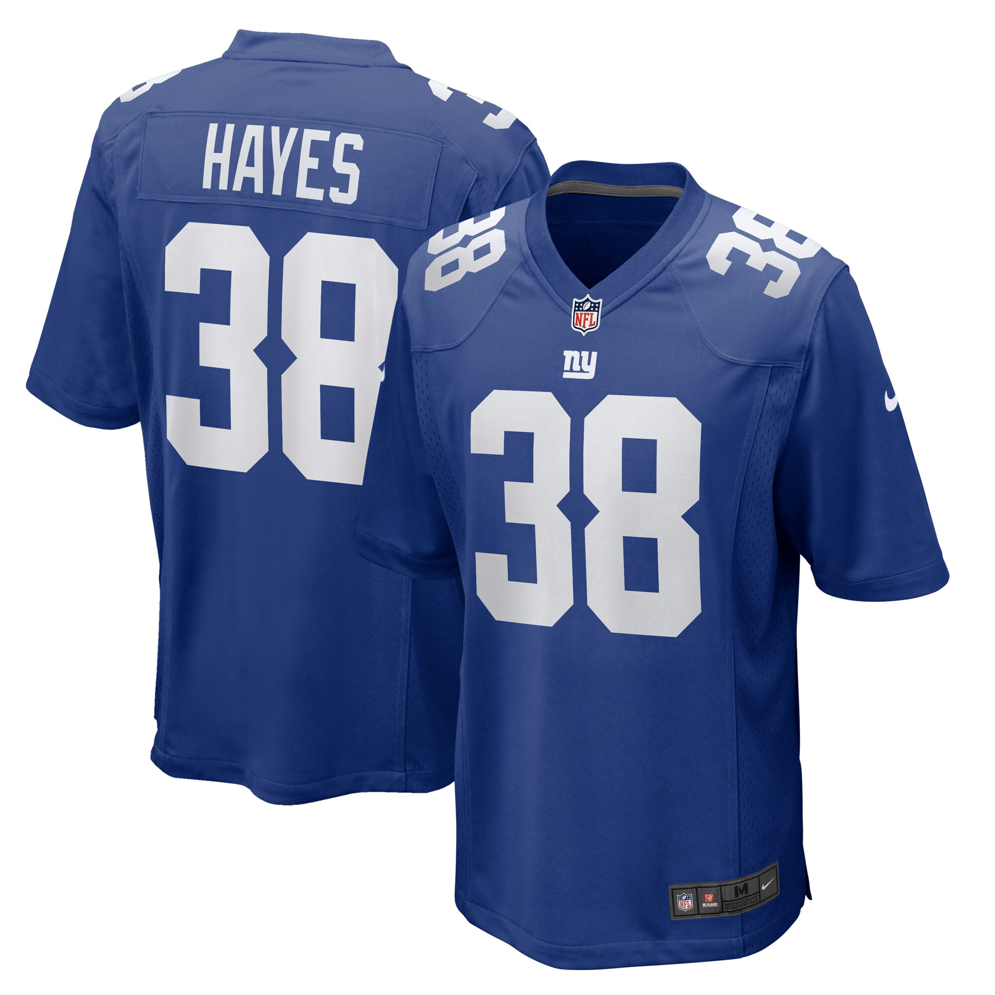 Men's New York Giants Kaleb Hayes Royal Game Jersey JS7942 nicesnker