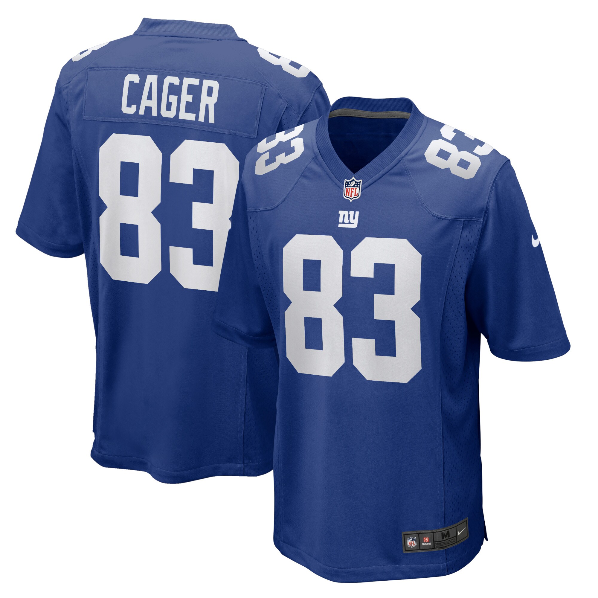 Men's New York Giants Lawrence Cager Royal Home Game Player Jersey JS6612 nicesnker