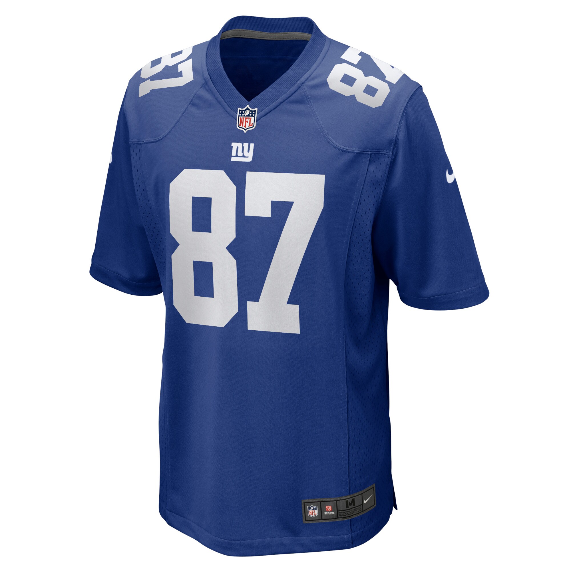Alternative view of Men's New York Giants Makai Polk Royal Home Game Player Jersey JS7083 nicesnker