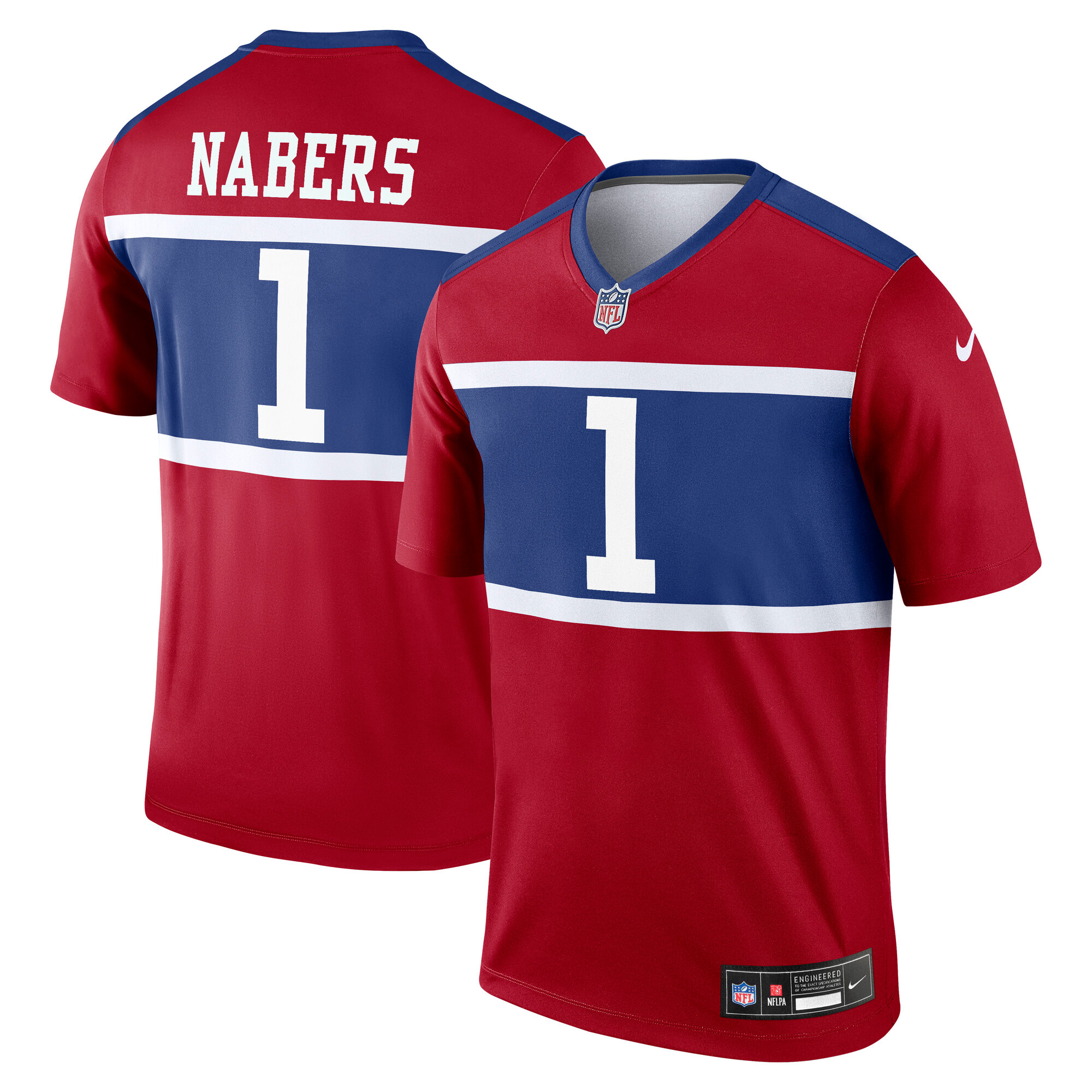 Men's New York Giants Malik Nabers Red Alternate Legend Player Performance Top JS6439 nicesnker