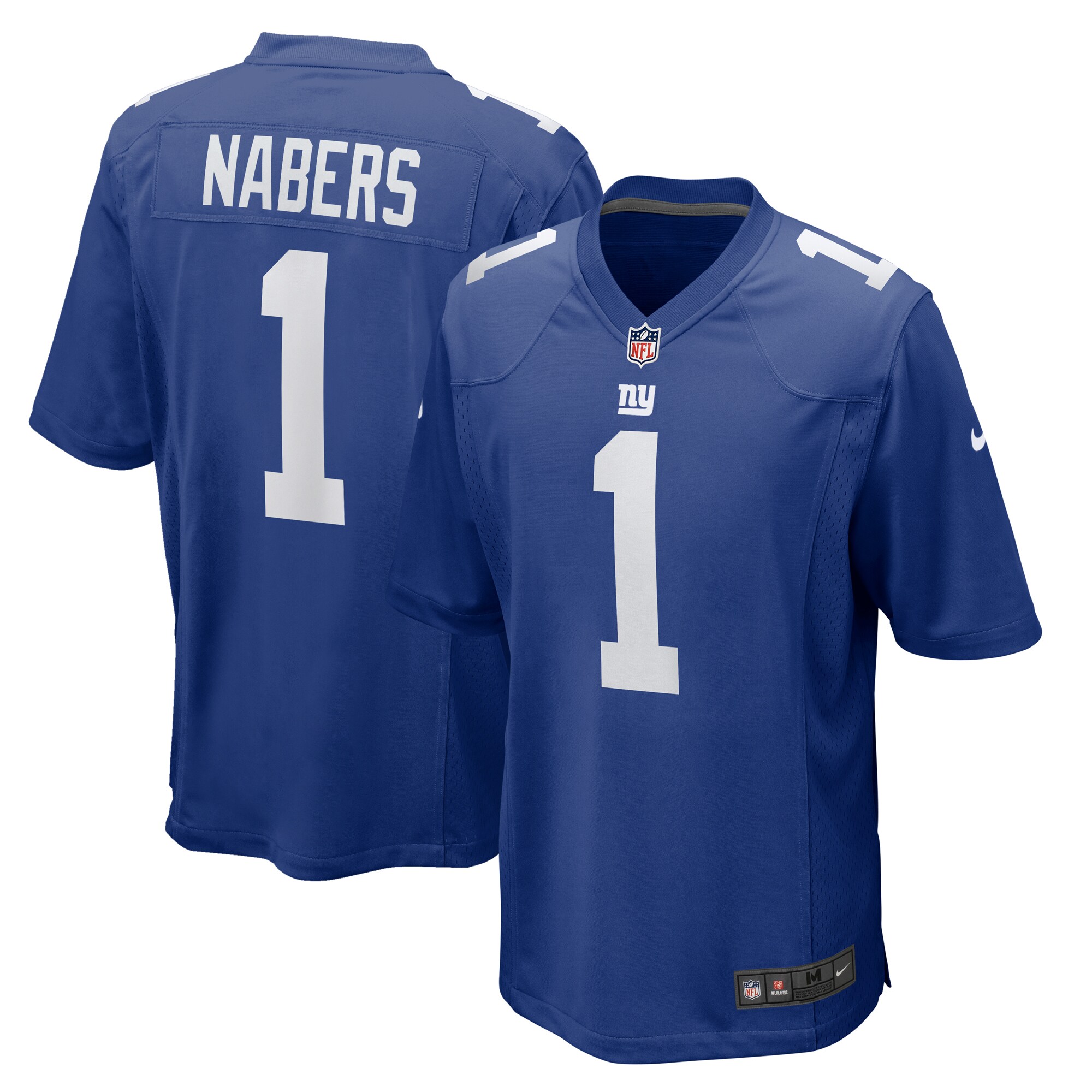Men's New York Giants Malik Nabers Royal Player Game Jersey JS5304 nicesnker