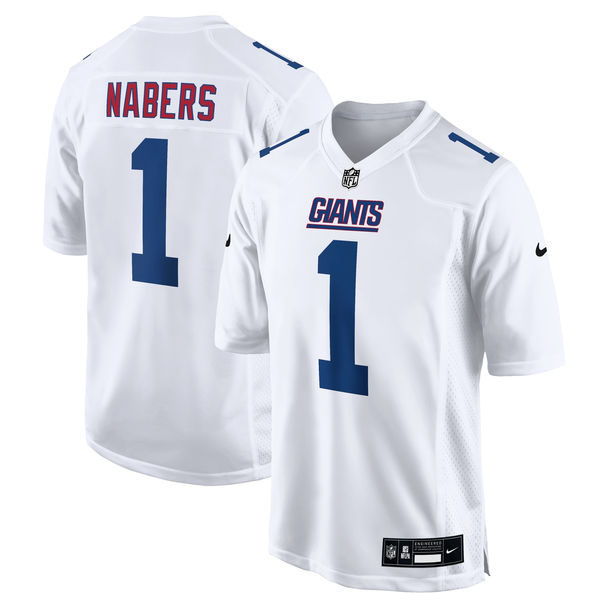 Men's New York Giants Malik Nabers Tundra White Fashion Jersey JS9289 nicesnker