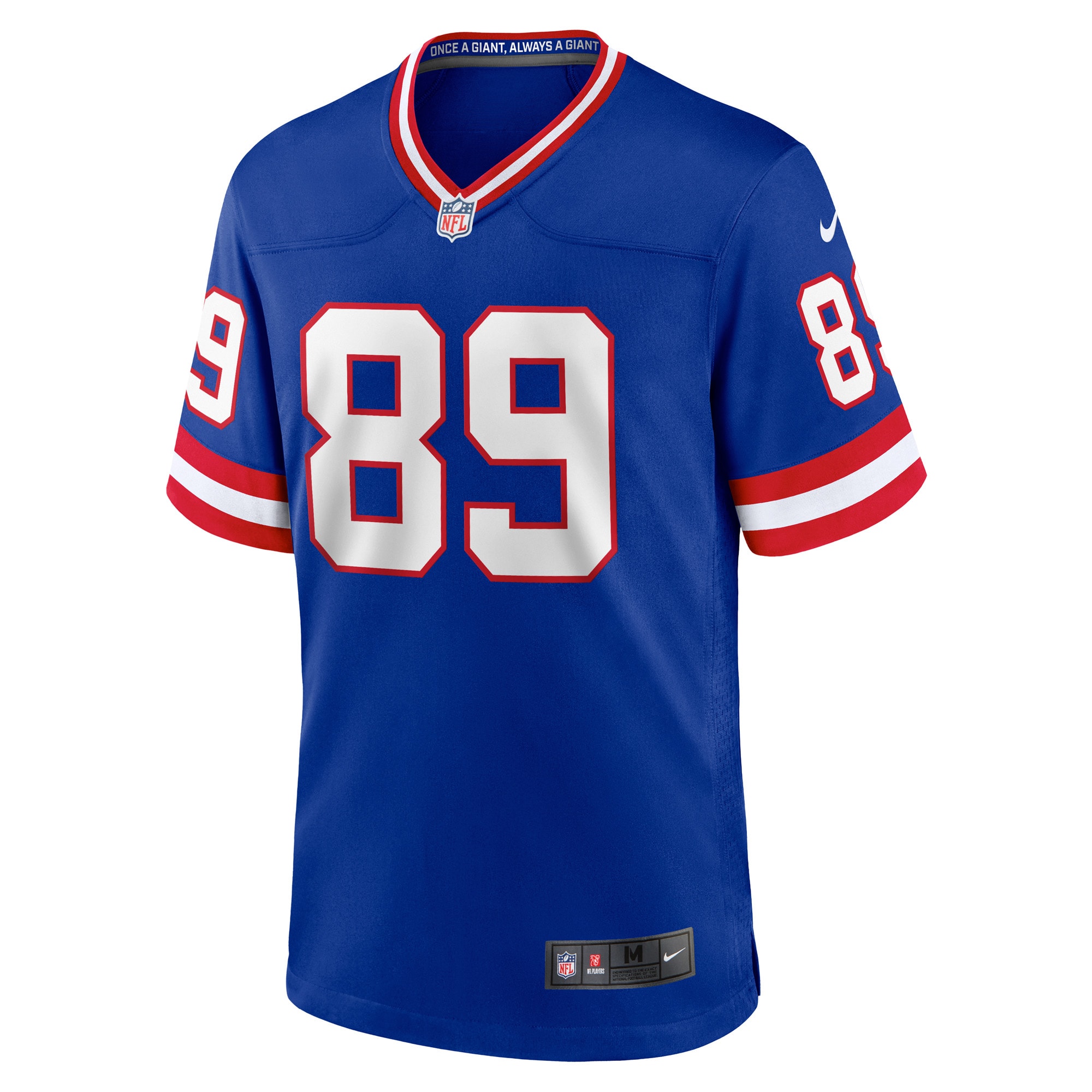 Alternative view of Men's New York Giants Mark Bavaro Royal Classic Retired Player Game Jersey JS3276 nicesnker