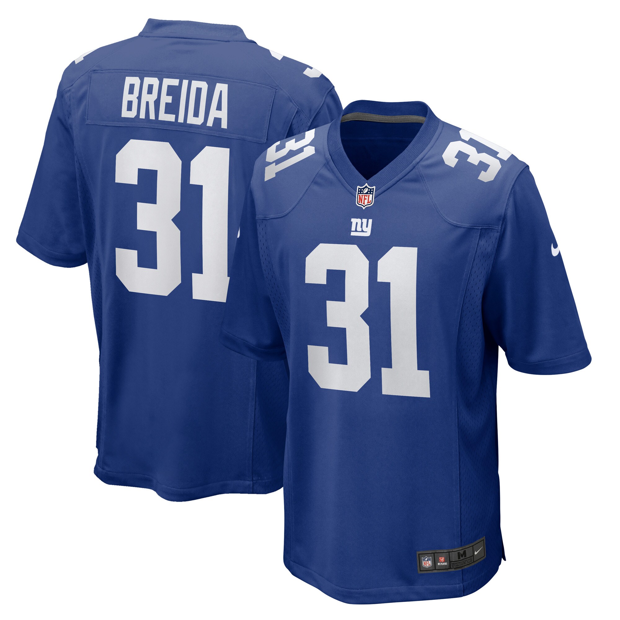 Men's New York Giants Matt Breida Royal Game Jersey JS5868 nicesnker