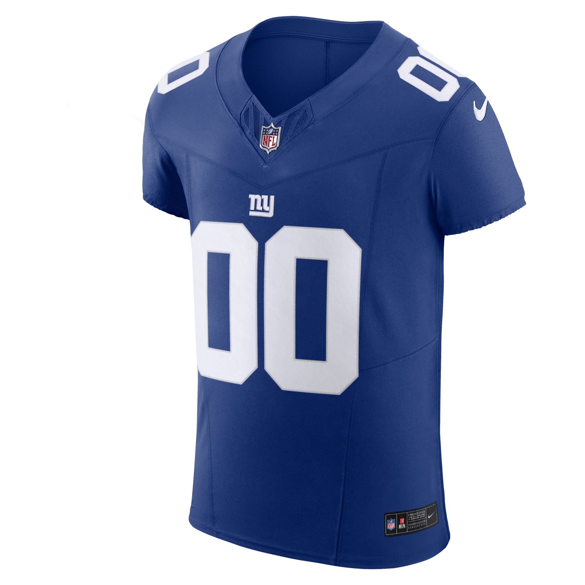Alternative view of Men's New York Giants Royal Vapor F.U.S.E. Elite Custom Jersey JS3660 nicesnker