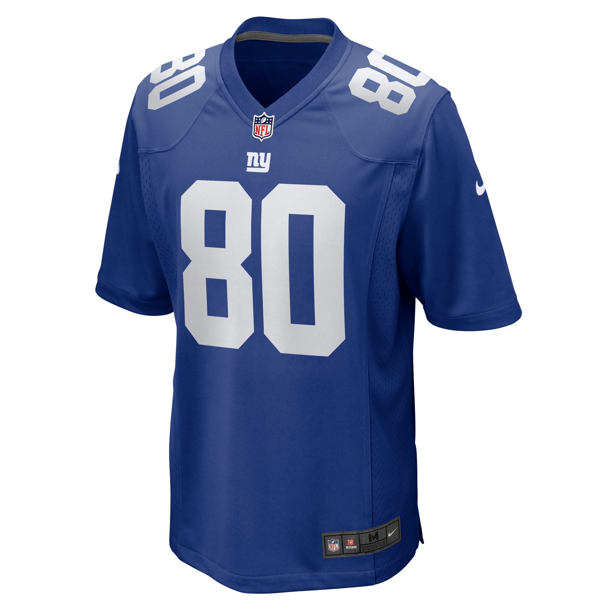 Alternative view of Men's New York Giants Tyree Jackson Royal Team Game Jersey JS8161 nicesnker