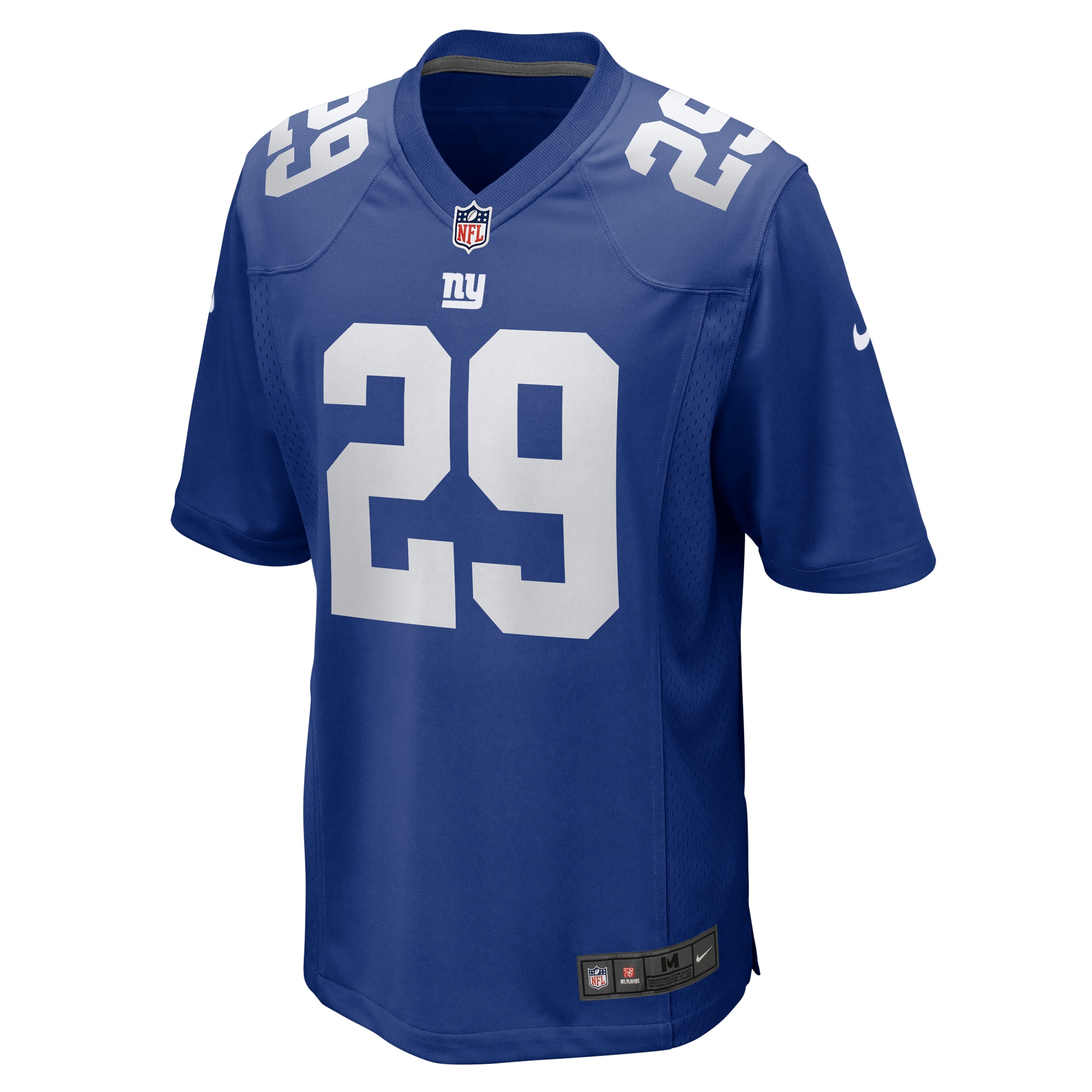 Alternative view of Men's New York Giants Tyrone Tracy Jr. Royal Team Game Jersey JS1390 nicesnker