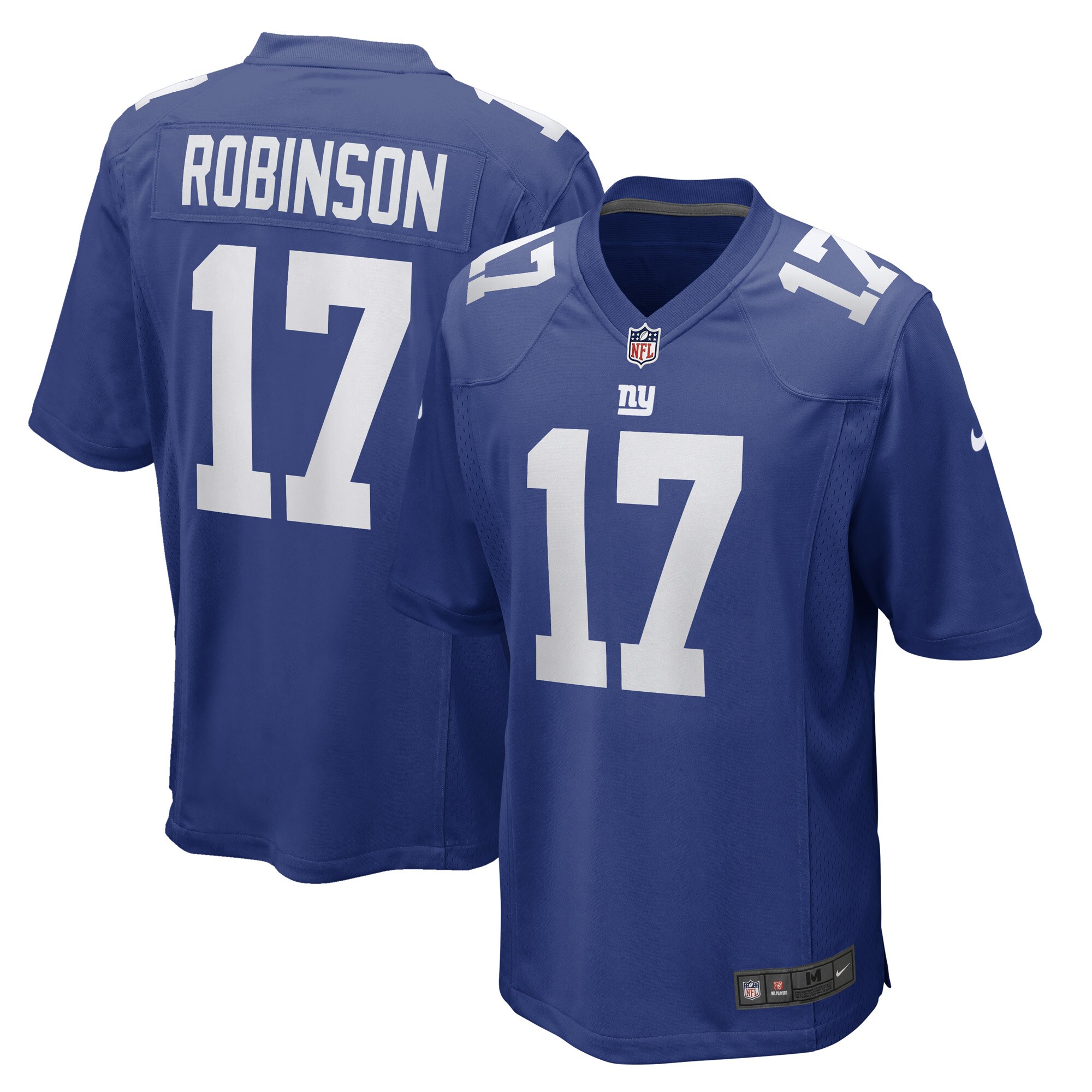 Men's New York Giants Wan'Dale Robinson Royal Game Player Jersey JS3769 nicesnker