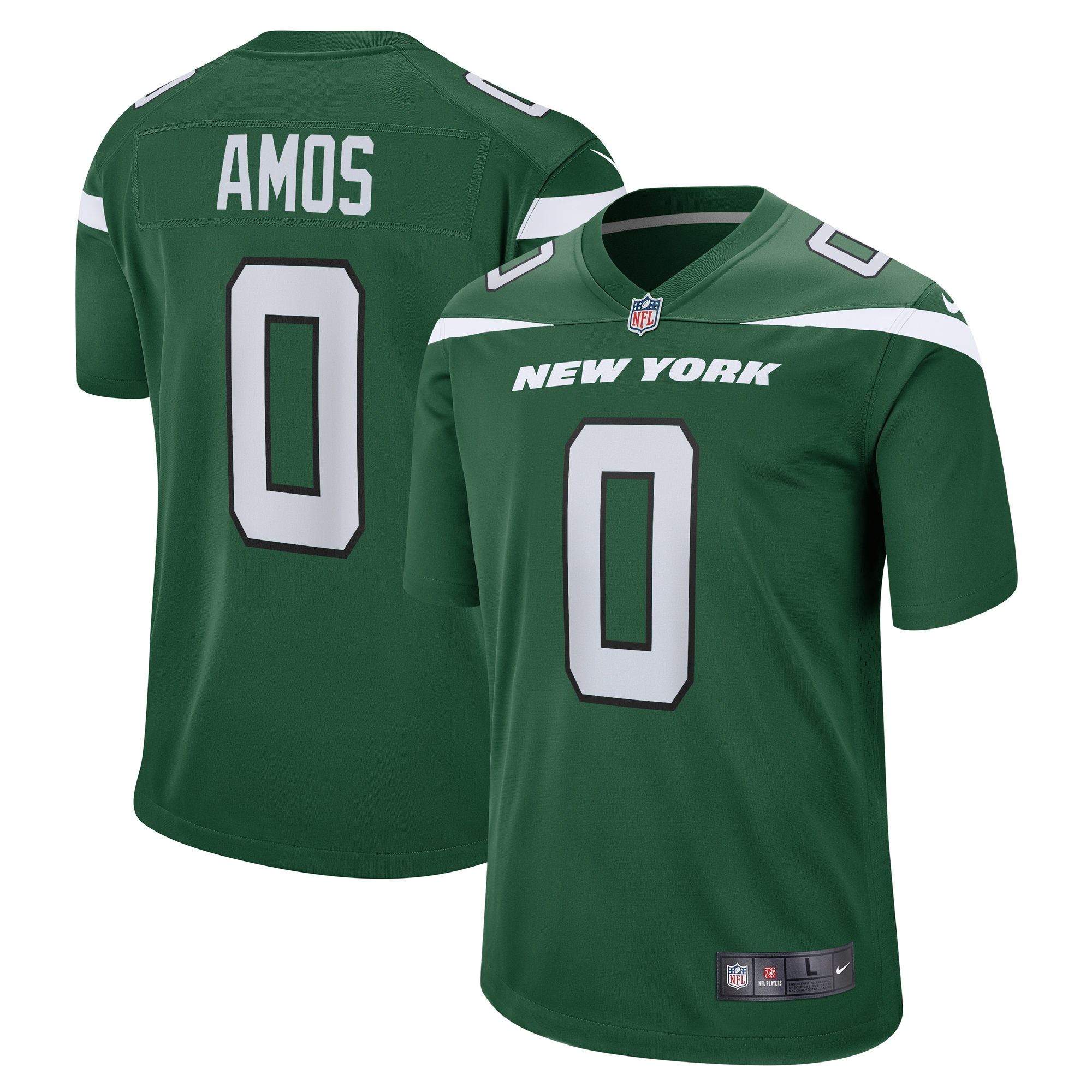 Men's New York Jets Adrian Amos Gotham Green Game Jersey JS1935 nicesnker