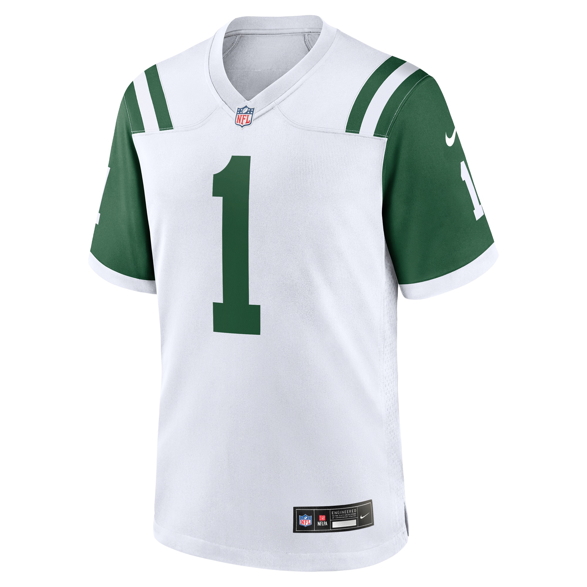 Alternative view of Men's New York Jets Ahmad Sauce Gardner White Classic Alternate Game Jersey JS2523 nicesnker