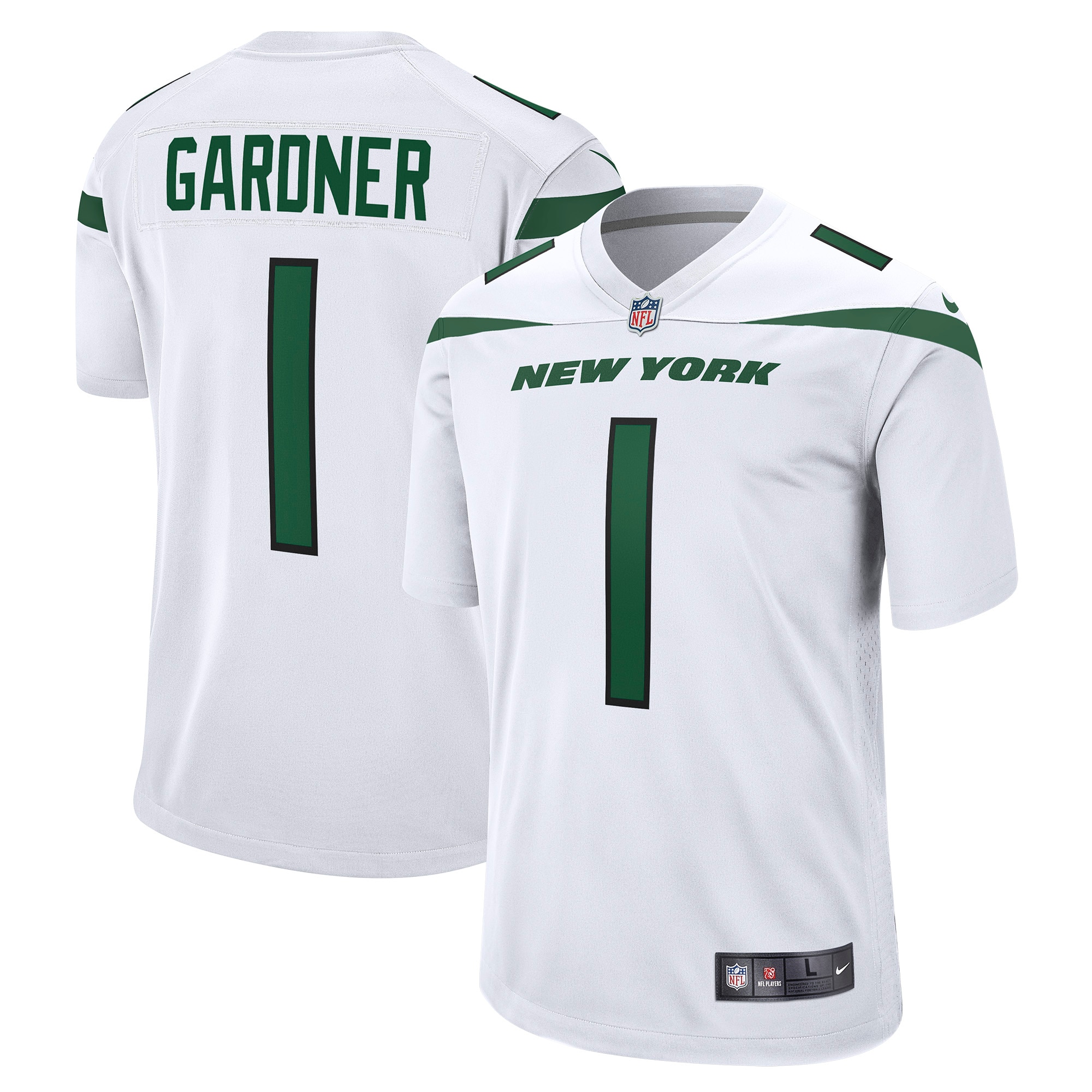 Men's New York Jets Ahmad Sauce Gardner White Player Game Jersey JS2183 nicesnker