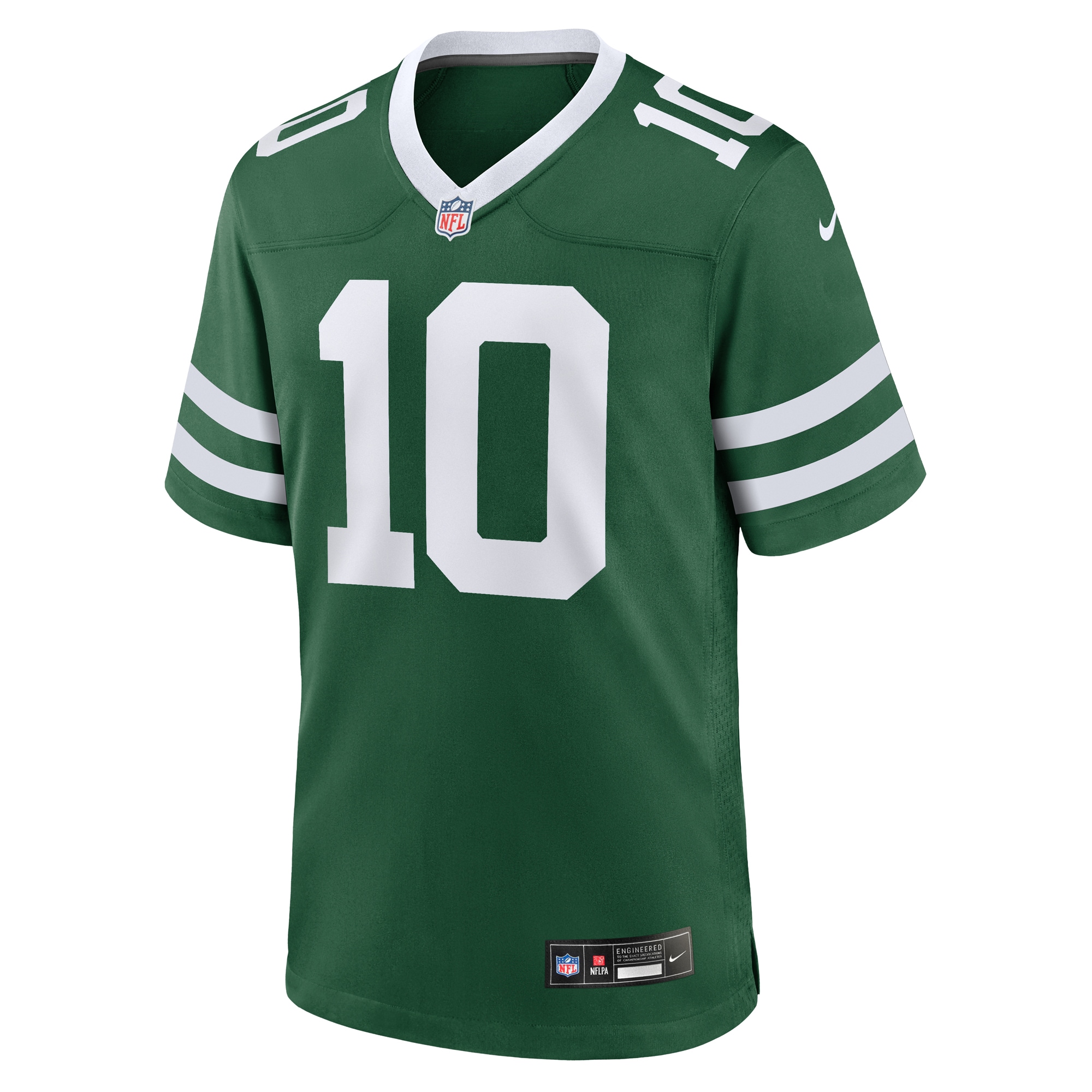 Alternative view of Men's New York Jets Allen Lazard Legacy Green Team Game Jersey JS5781 nicesnker