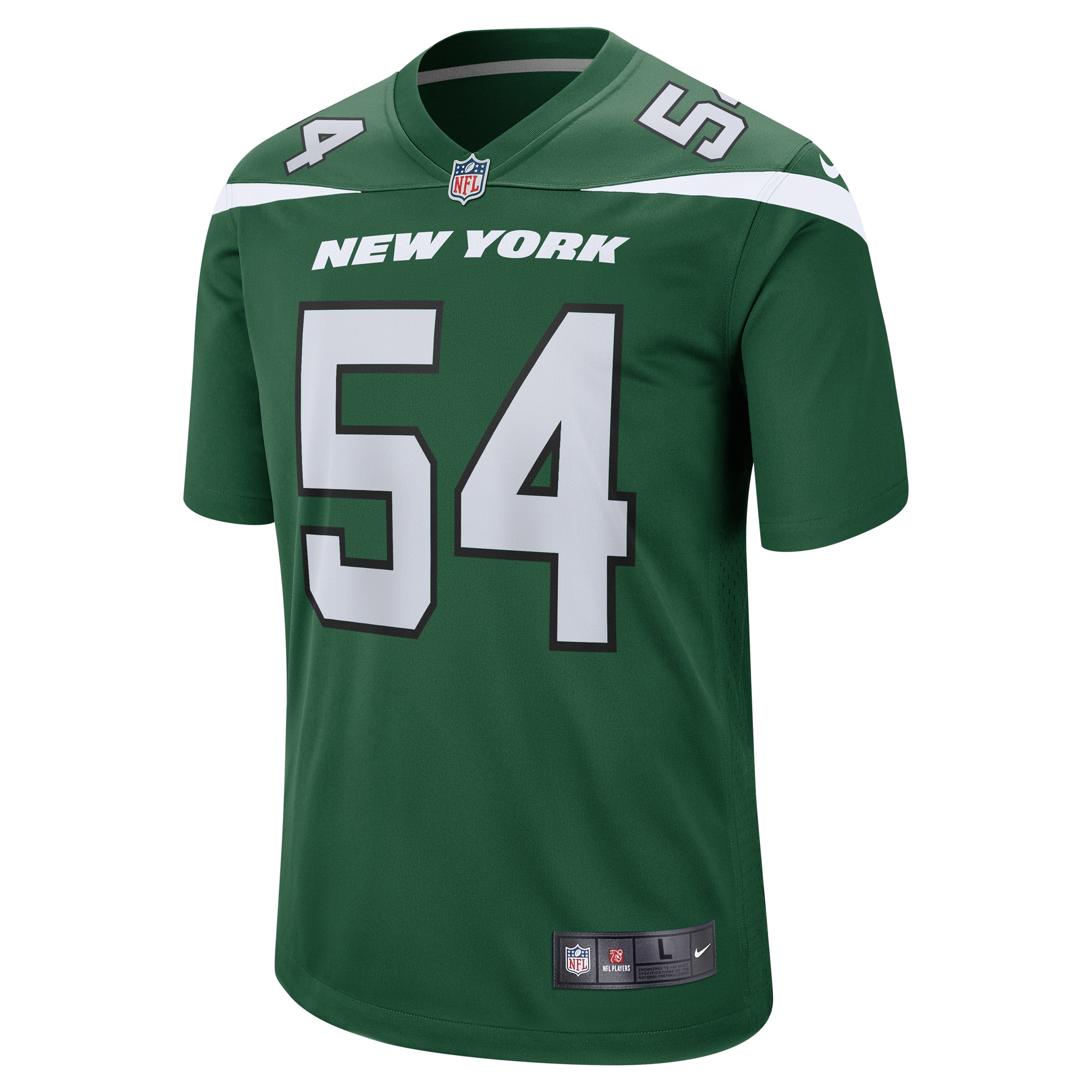 Alternative view of Men's New York Jets Billy Turner Gotham Green Game Jersey JS3491 nicesnker