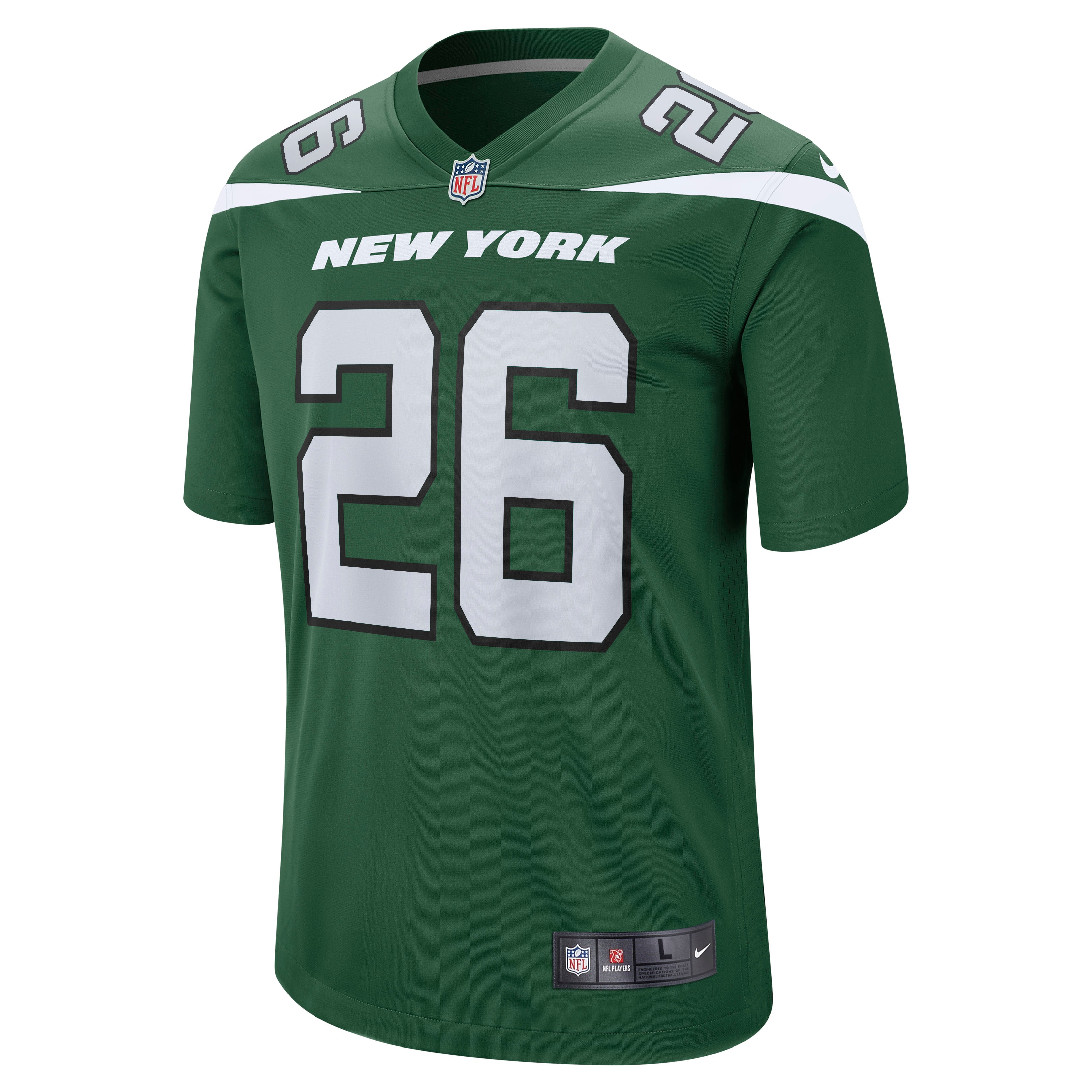 Alternative view of Men's New York Jets Brandin Echols Gotham Green Game Jersey JS5235 nicesnker