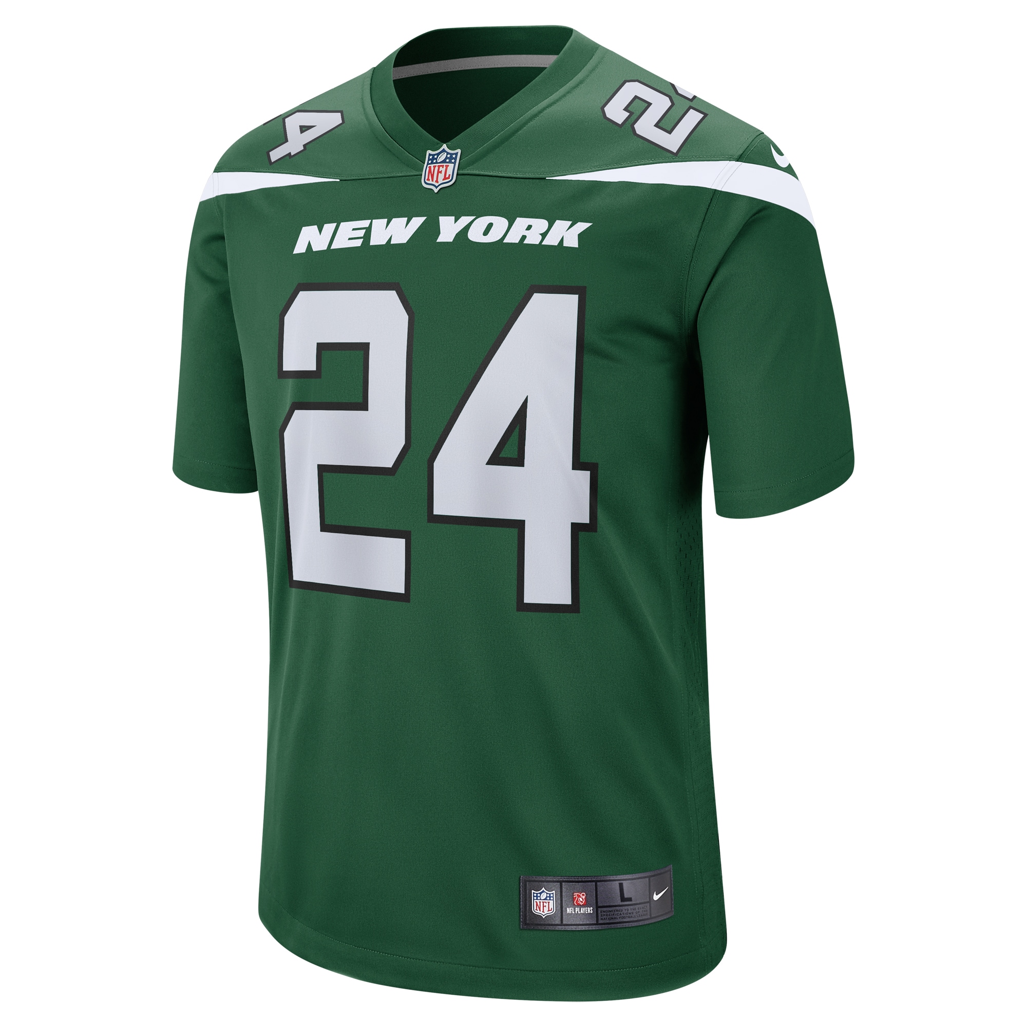 Alternative view of Men's New York Jets Darrelle Revis Gotham Green Retired Player Game Jersey JS5267 nicesnker
