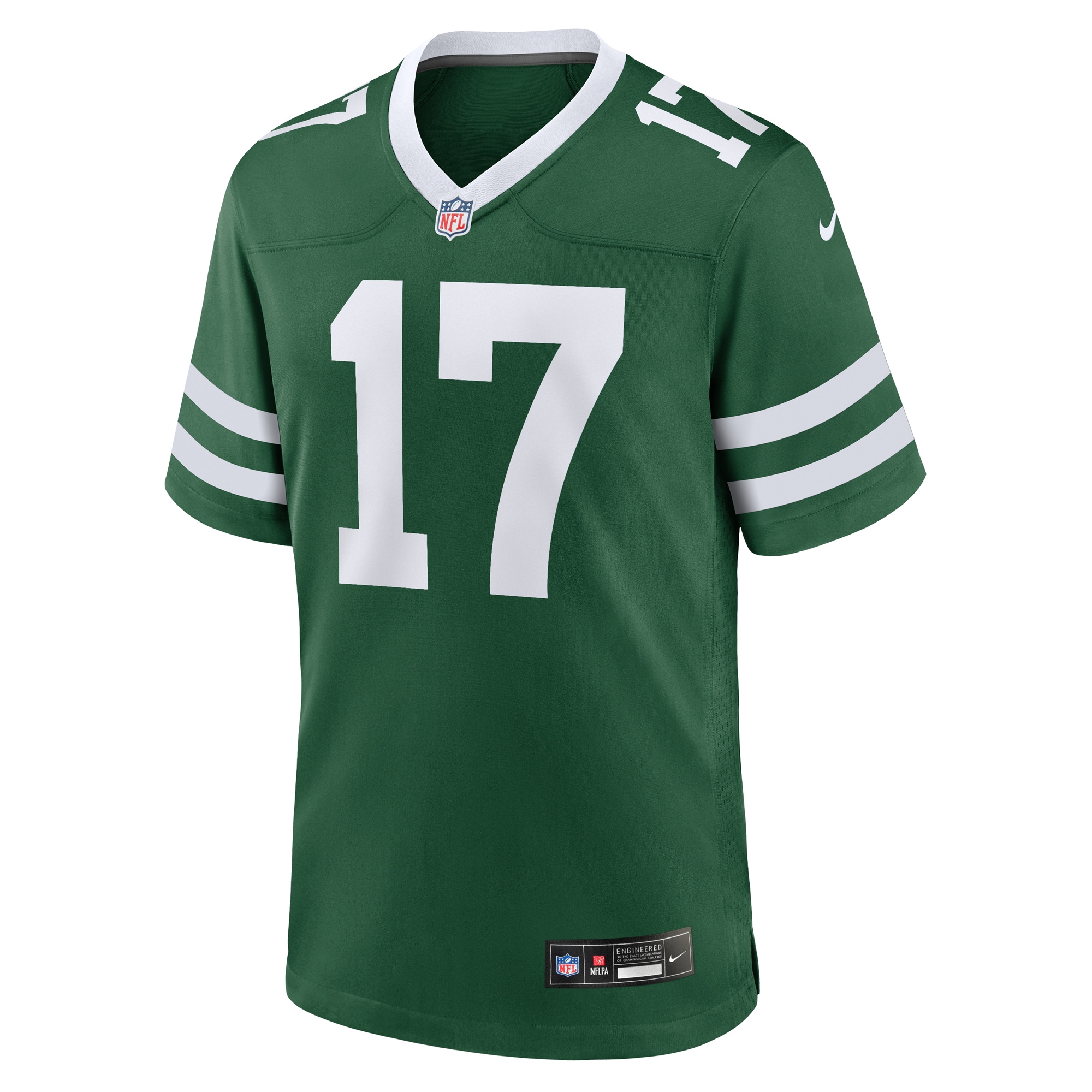Alternative view of Men's New York Jets Davante Adams Legacy Green Game Jersey JS1167 nicesnker