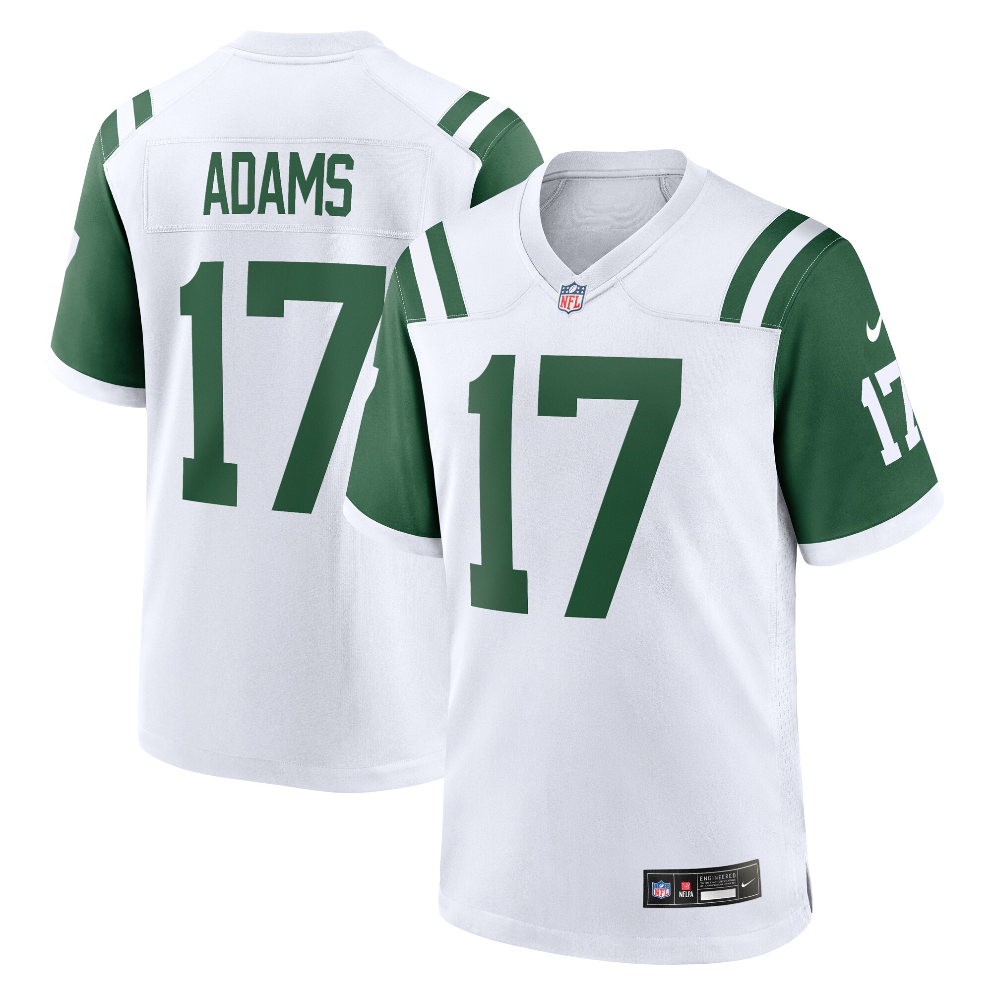 Men's New York Jets Davante Adams White Classic Alternate Game Jersey JS9002 nicesnker