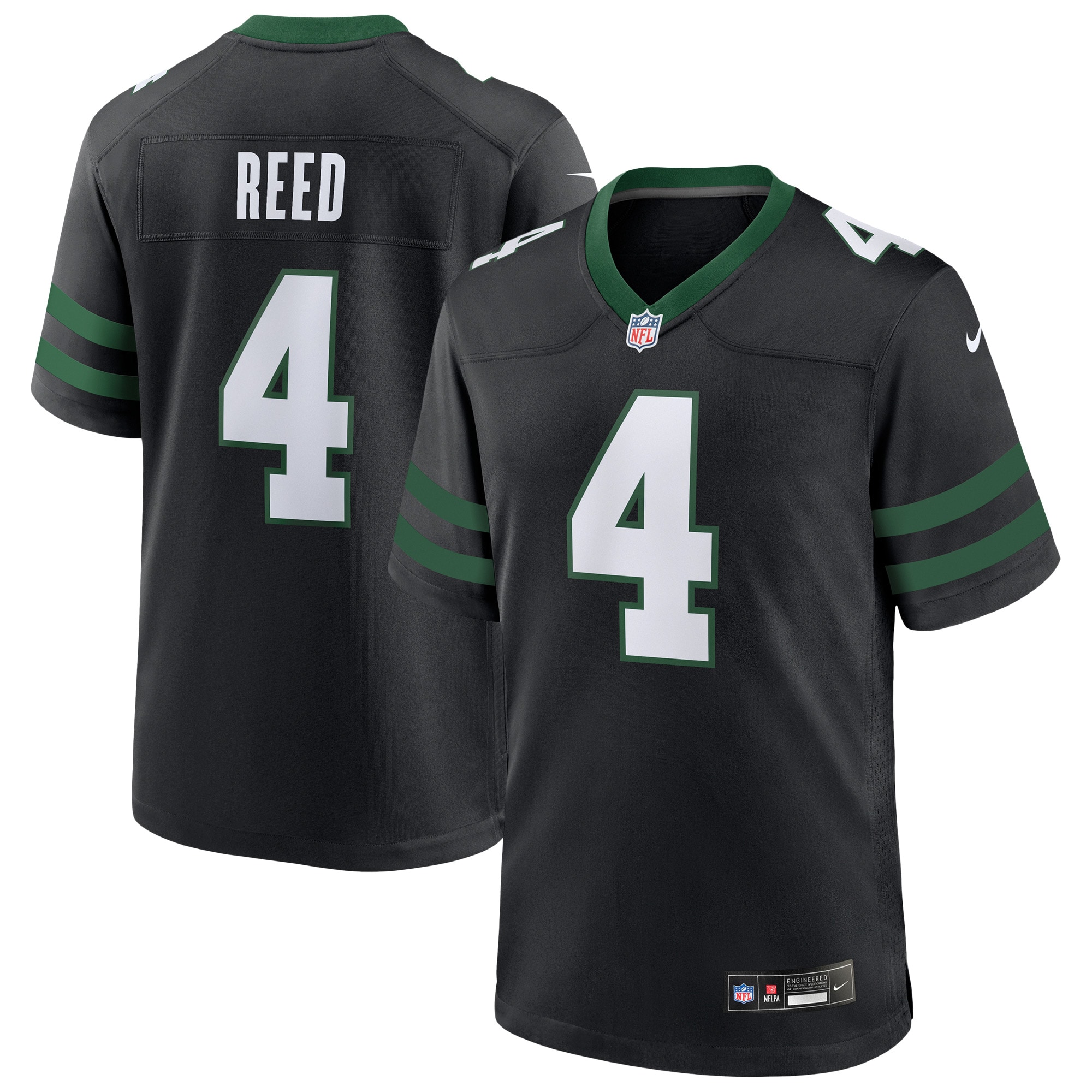 Men's New York Jets D.J. Reed Legacy Black Alternate Game Jersey JS2883 nicesnker