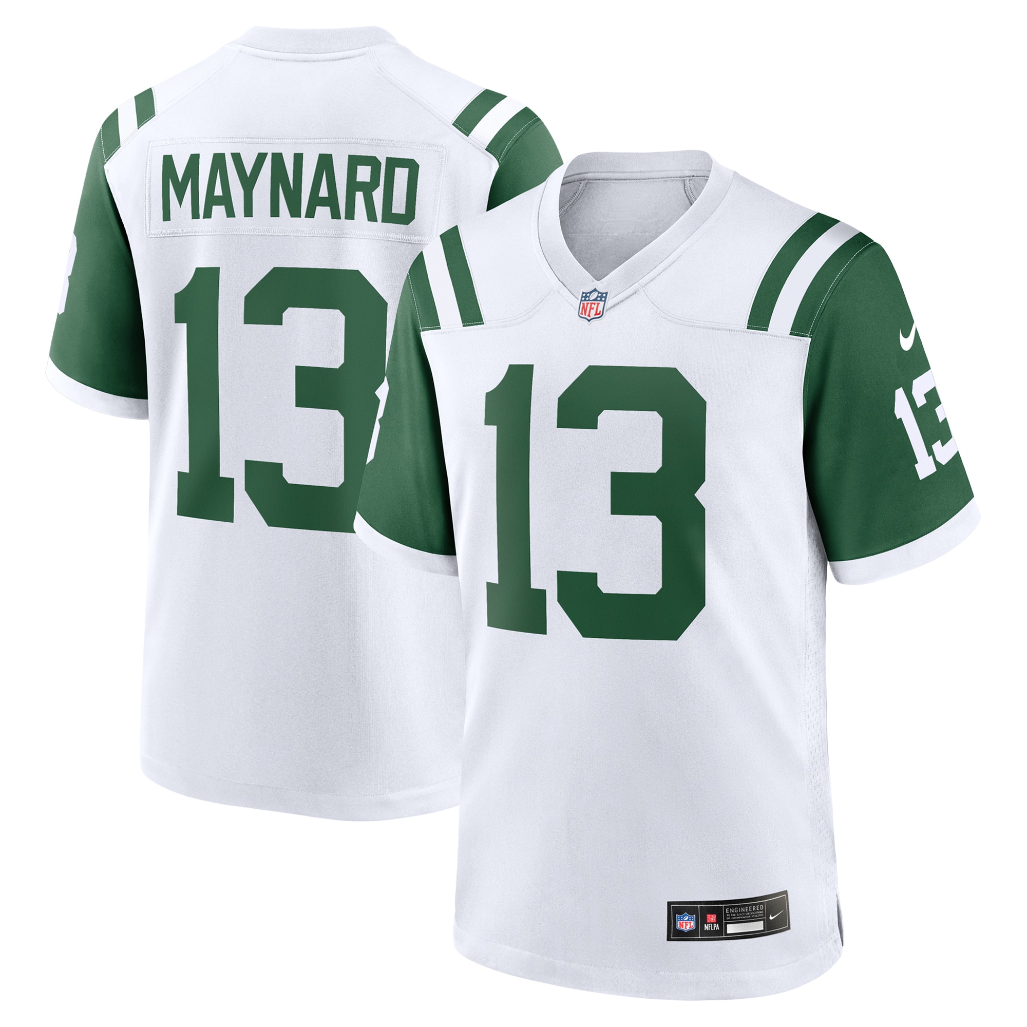 Men's New York Jets Don Maynard White Classic Alternate Retired Player Game Jersey JS6246 nicesnker