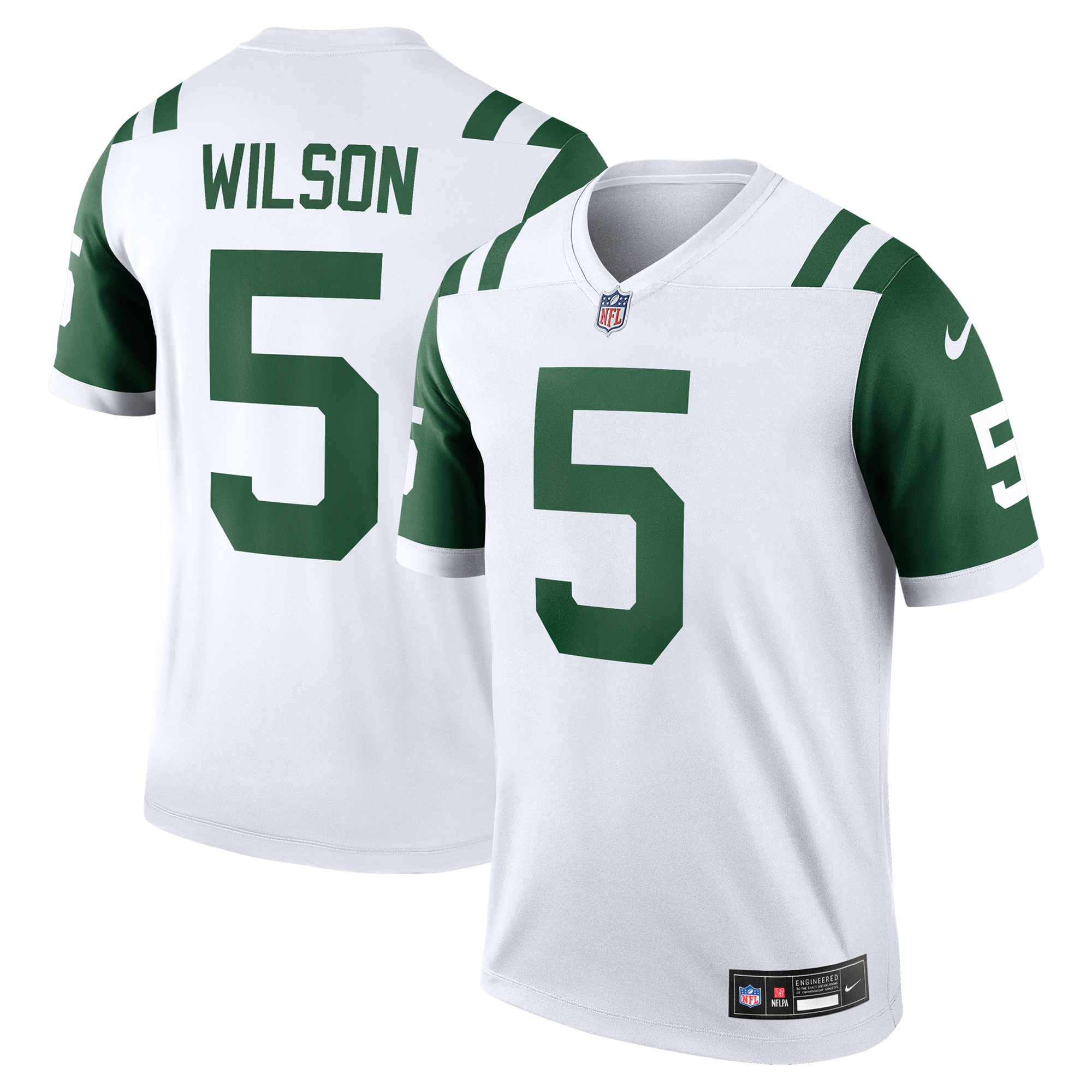 Men's New York Jets Garrett Wilson White Alternate Legend Player Performance Top JS9200 nicesnker