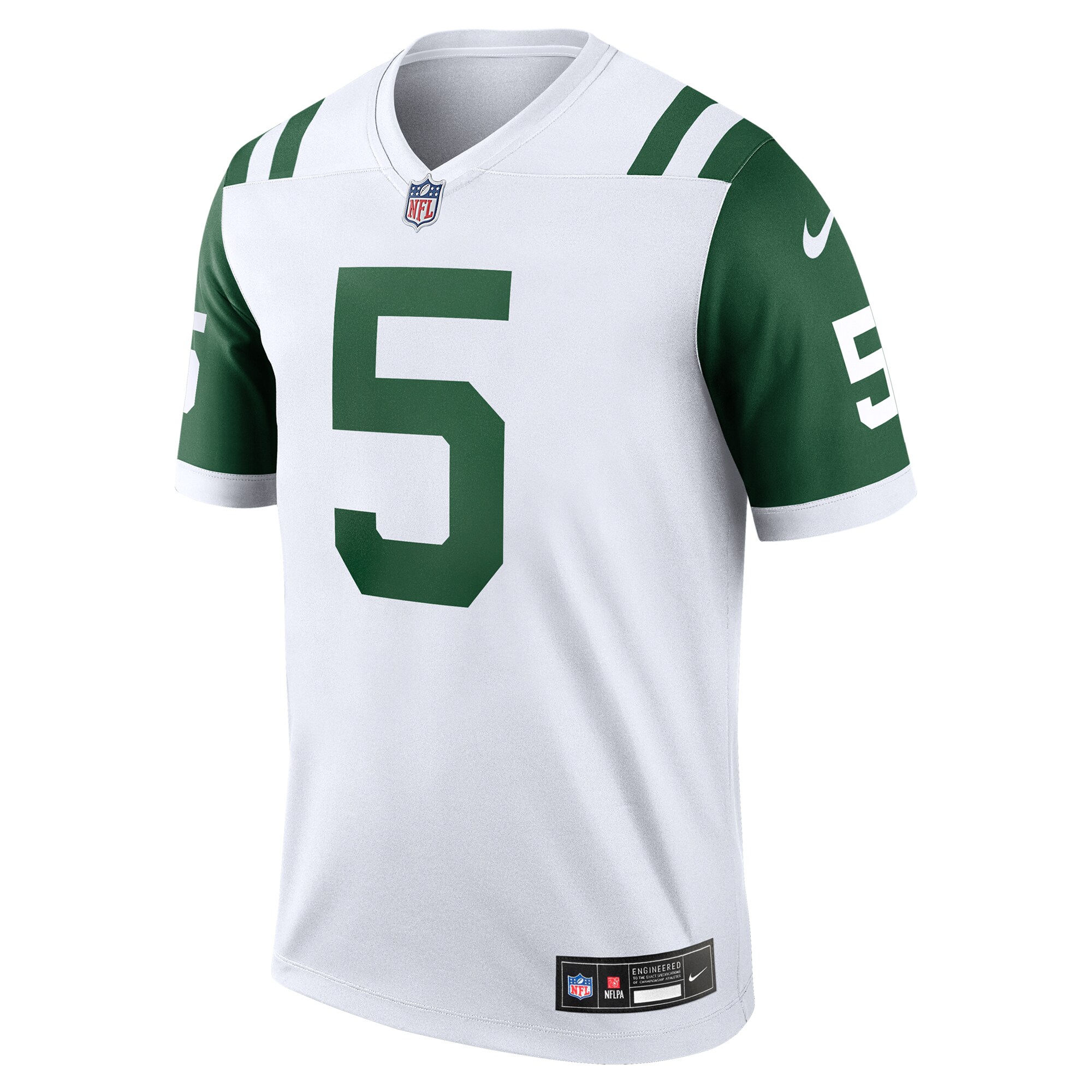 Alternative view of Men's New York Jets Garrett Wilson White Alternate Legend Player Performance Top JS9200 nicesnker