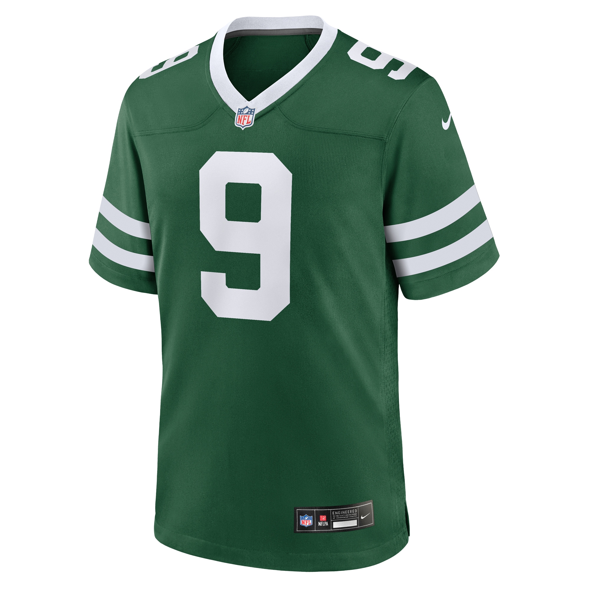 Alternative view of Men's New York Jets Greg Zuerlein Legacy Green Team Game Jersey JS7843 nicesnker