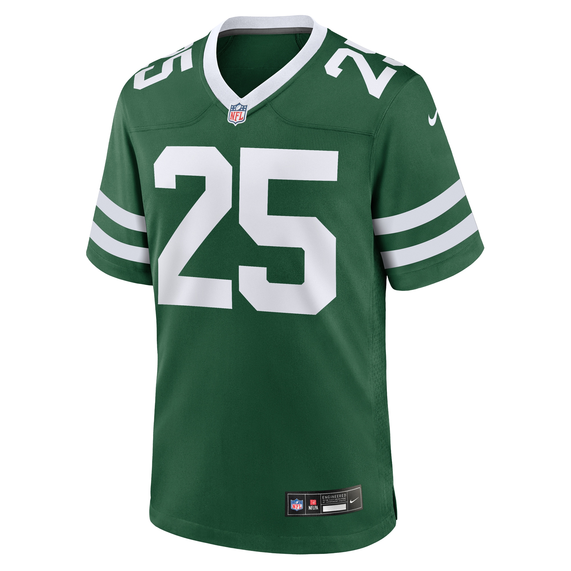 Alternative view of Men's New York Jets Israel Abanikanda Legacy Green Team Game Jersey JS6840 nicesnker