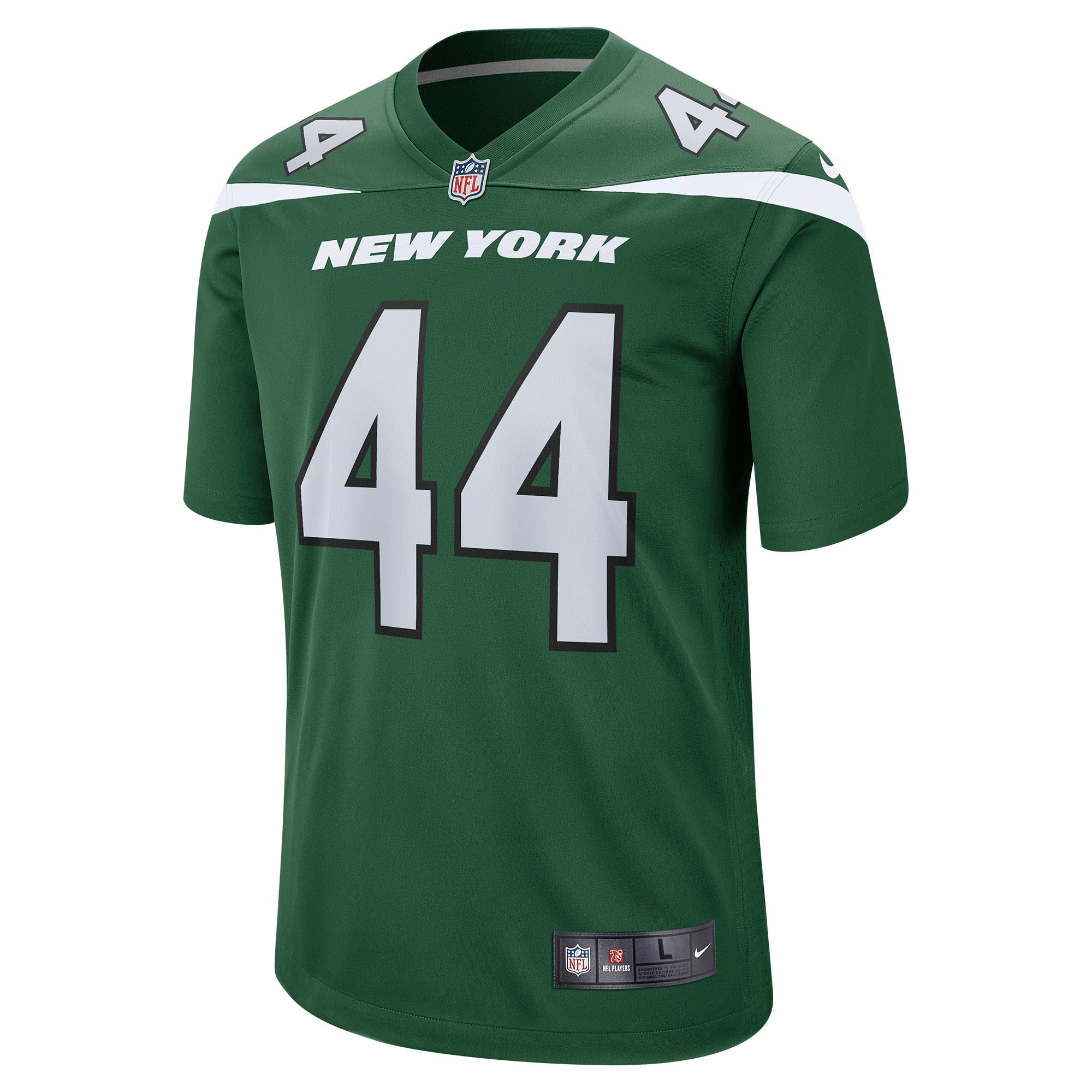 Alternative view of Men's New York Jets Jamien Sherwood Gotham Green Game Jersey JS6538 nicesnker