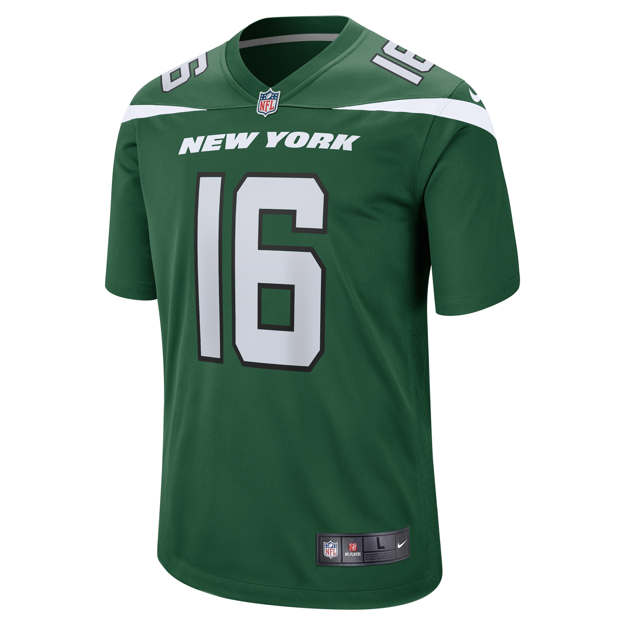 Alternative view of Men's New York Jets Jason Brownlee Gotham Green Game Jersey JS5013 nicesnker