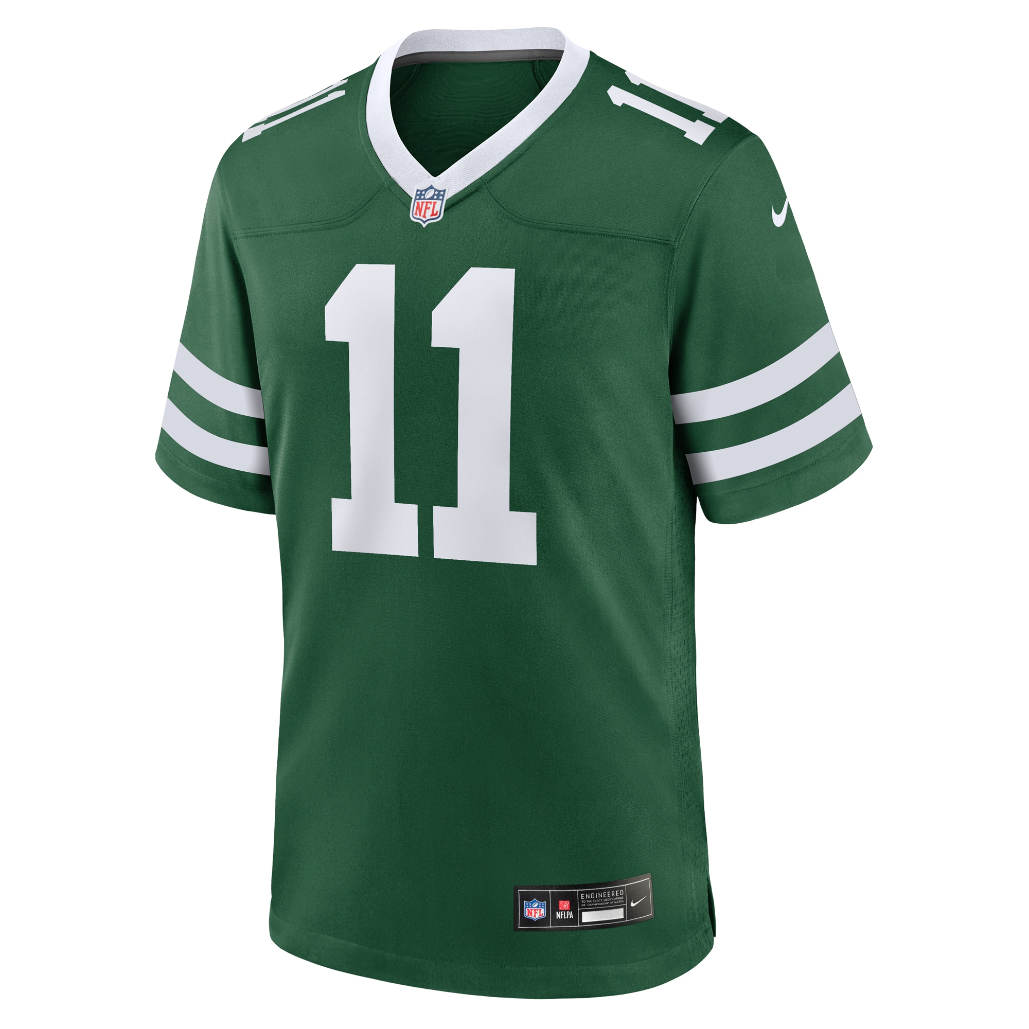 Alternative view of Men's New York Jets Jermaine Johnson II Legacy Green Team Game Jersey JS2189 nicesnker